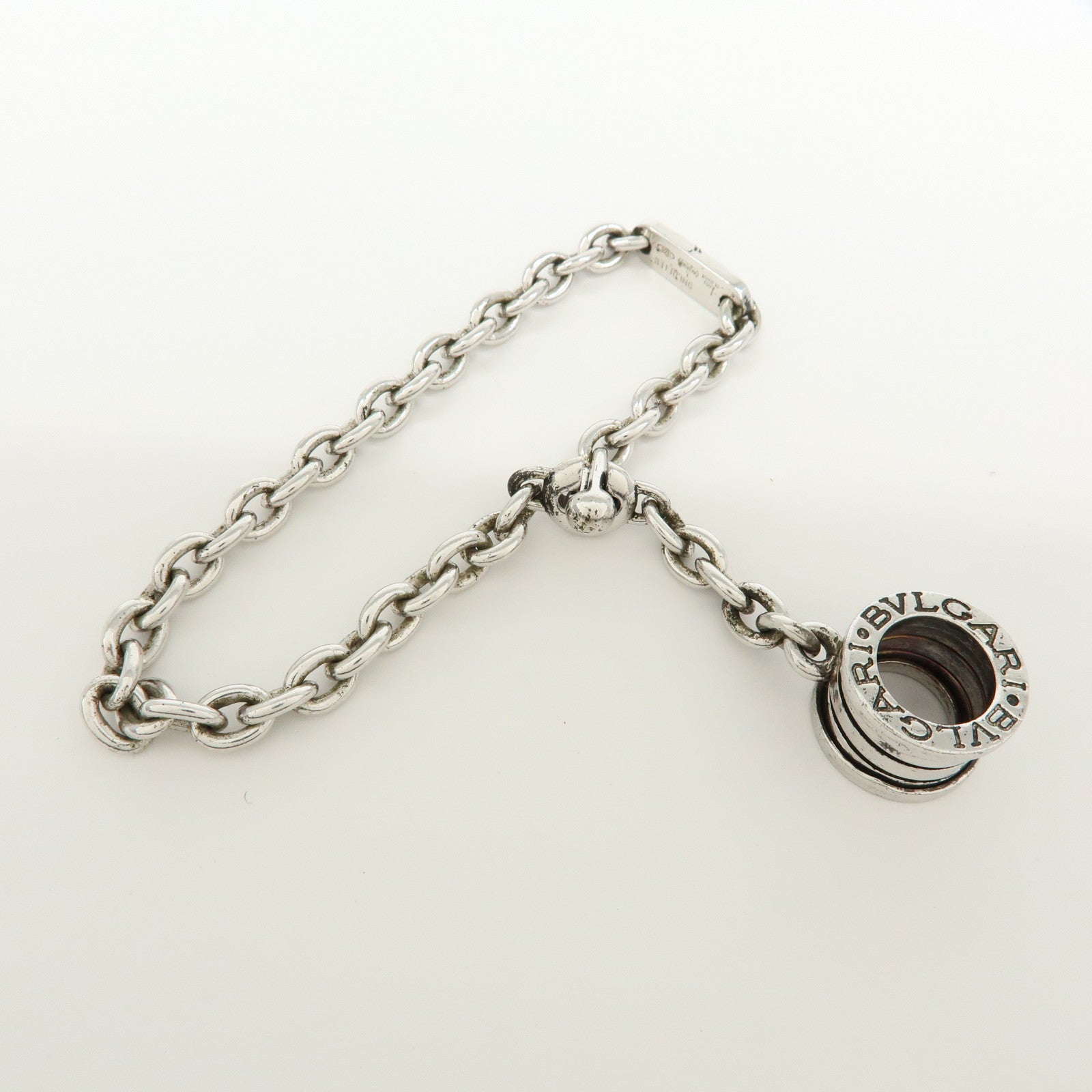 BVLGARI B-zero 1 SV925 Bag Charm Key Chain Silver
