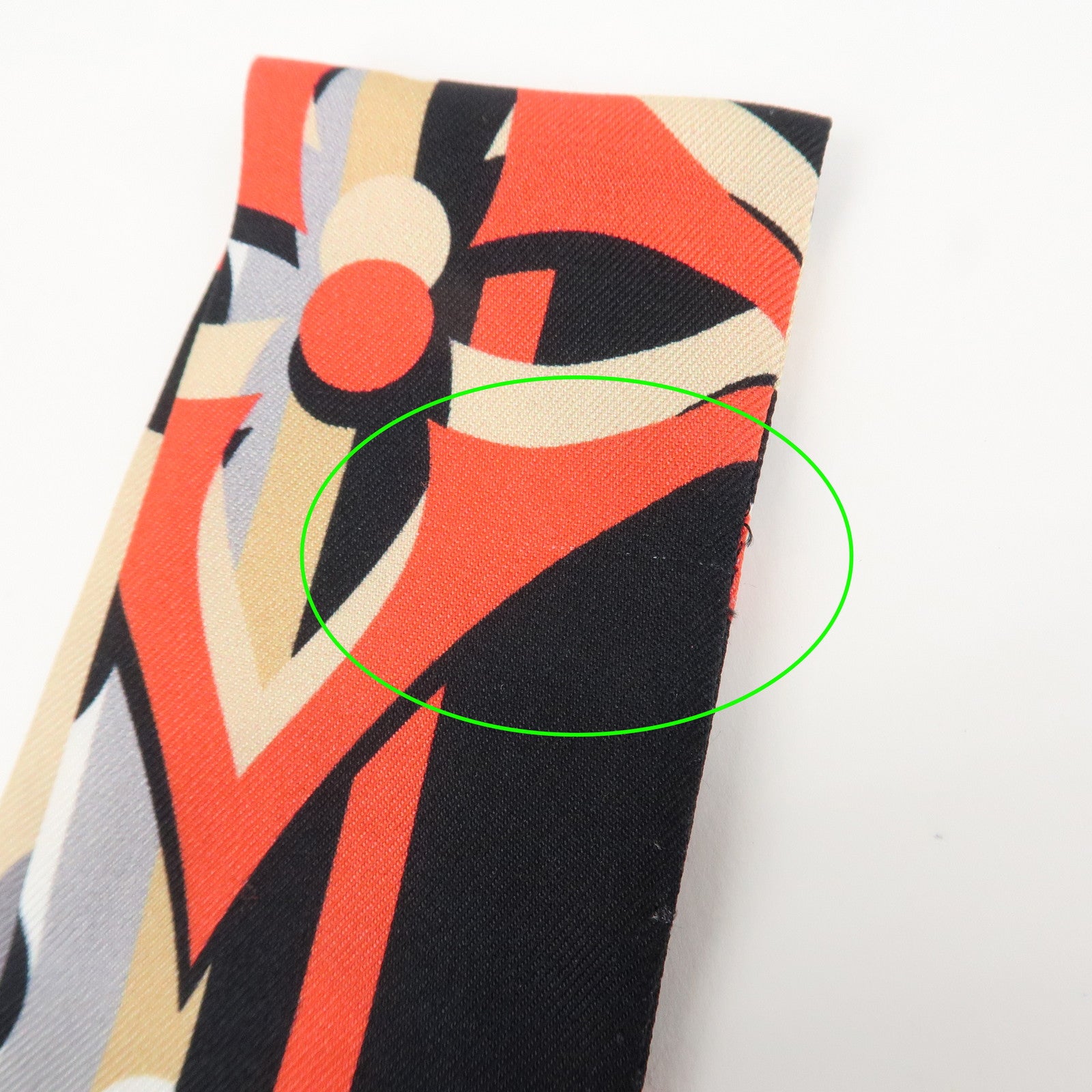 Louis Vuitton Monogram Bandeau BB Silk100% Scarf Black Red Beige M76187 Used