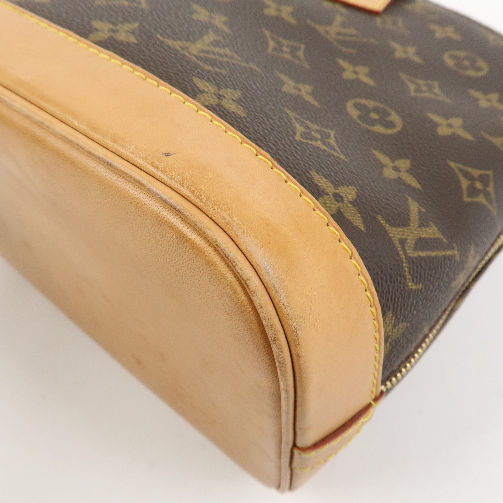 Louis Vuitton Monogram Alma Hand Bag Brown M51130