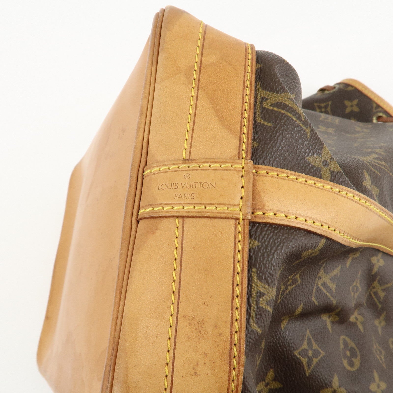 Louis Vuitton Monogram Noe Shoulder Bag Hand Bag Brown M42224 Used