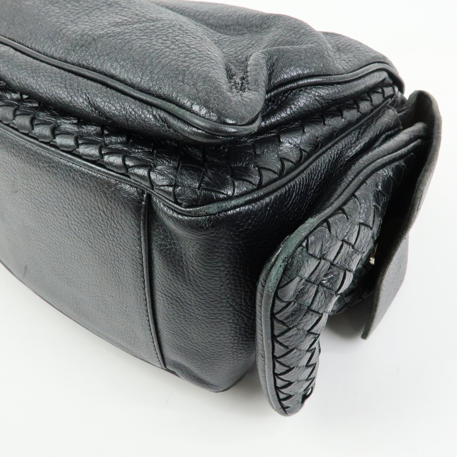 BOTTEGA VENETA Cocker intrecciato Leather Shoulder Bag 144413