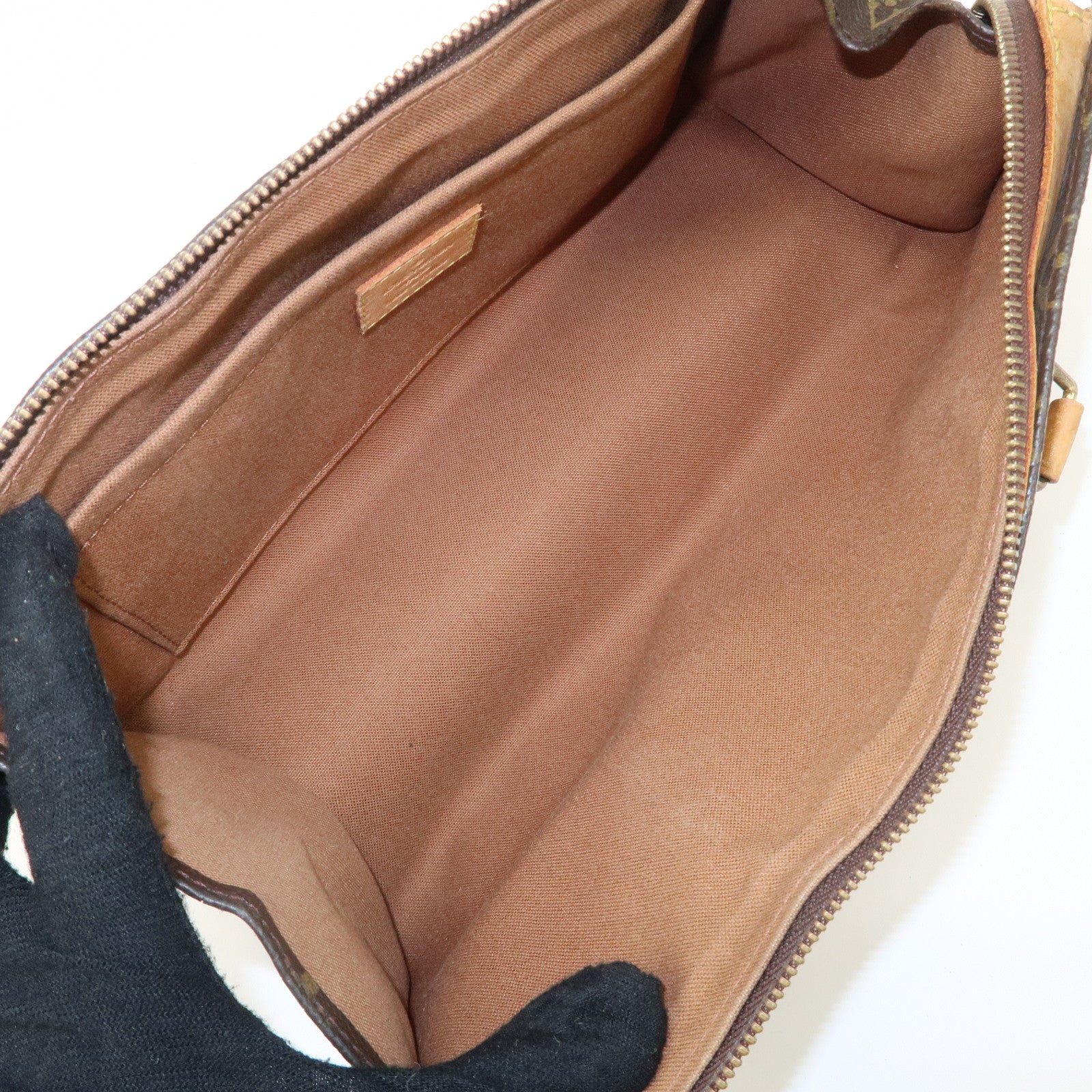 Louis Vuitton Monogram Popincourt Hand Bag Brown M40009 Used