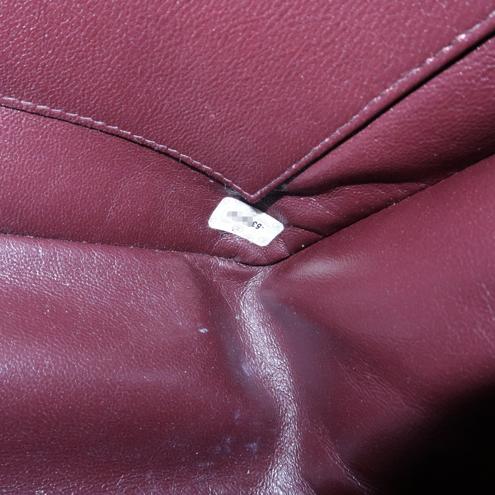 CHANEL Logo Patent Leather Tote Bag Shoulder Bag Brown