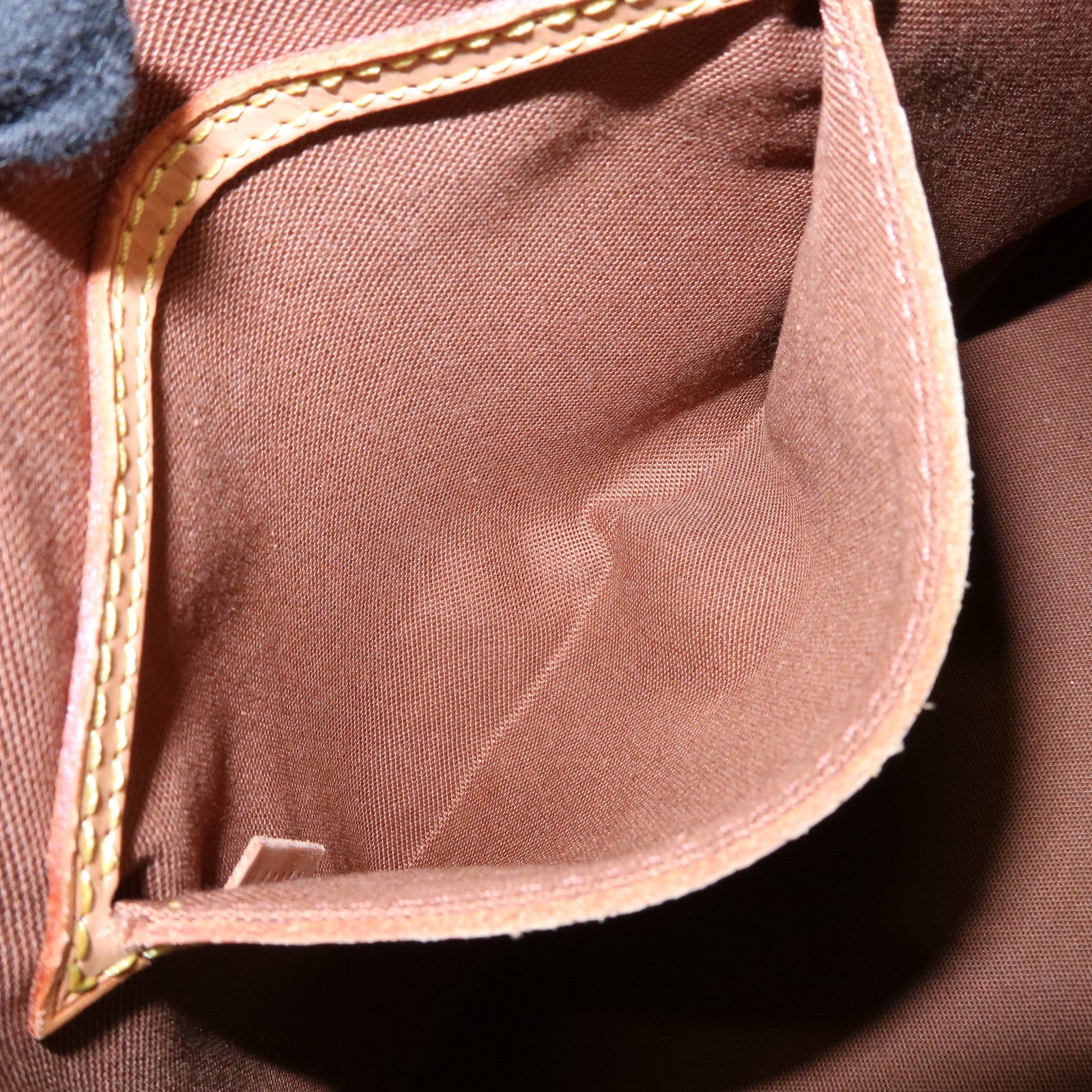 Louis Vuitton Monogram Alma Canvas Leather Hand Bag Brown M51130