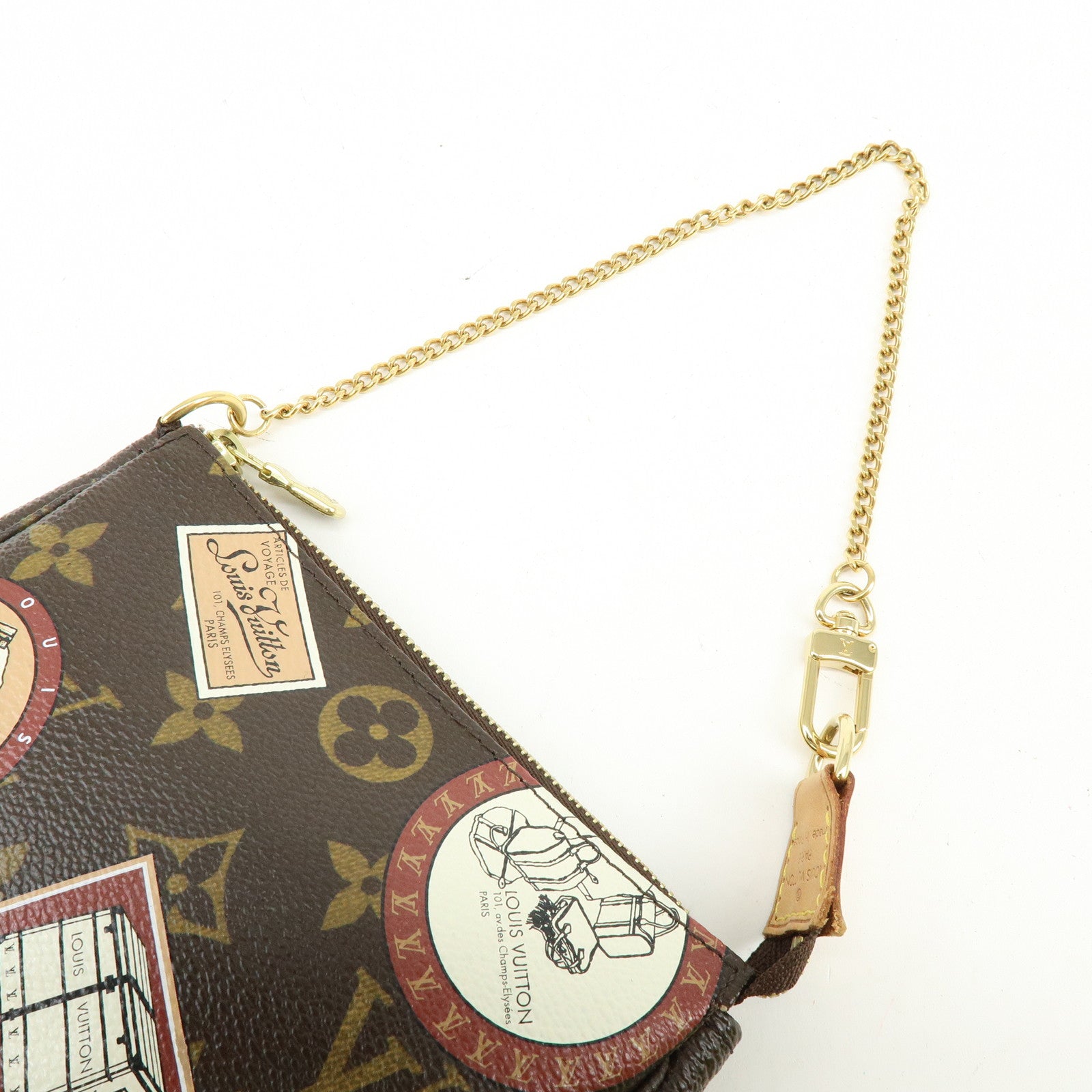 Louis Vuitton Monogram Patch Mini Pochette Accessoire Brown M95804
