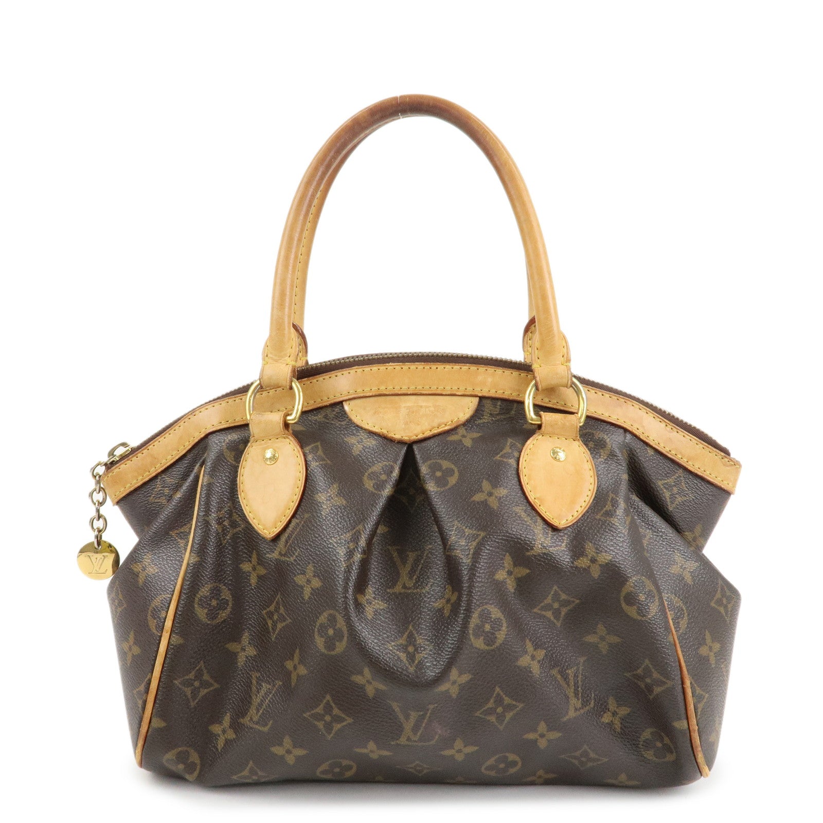 Louis Vuitton Monogram Tivoli PM Hand Bag Shoulder Bag Brown M40143 Used