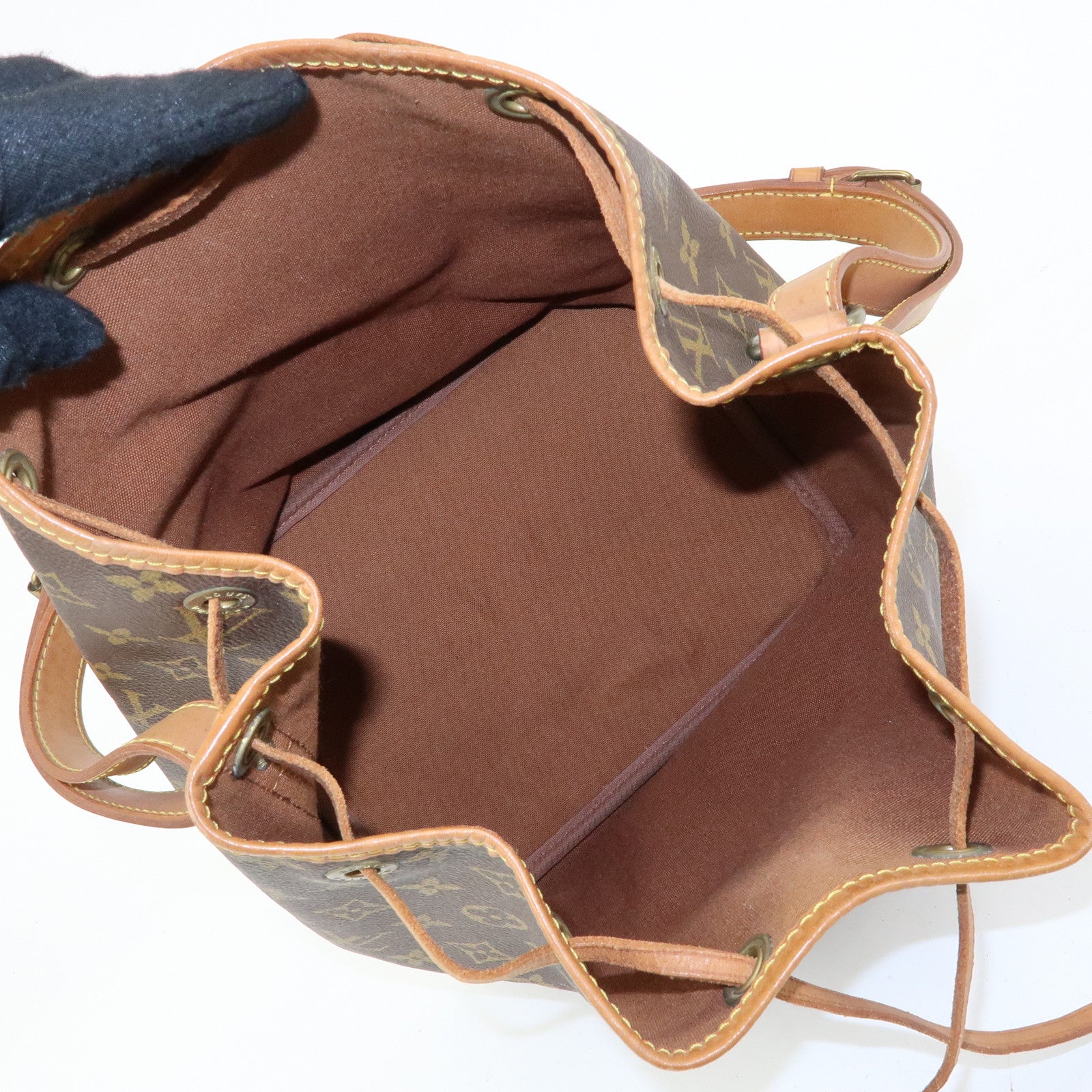 Louis Vuitton Monogram Petit Noe Shoulder Bag Brown M42226