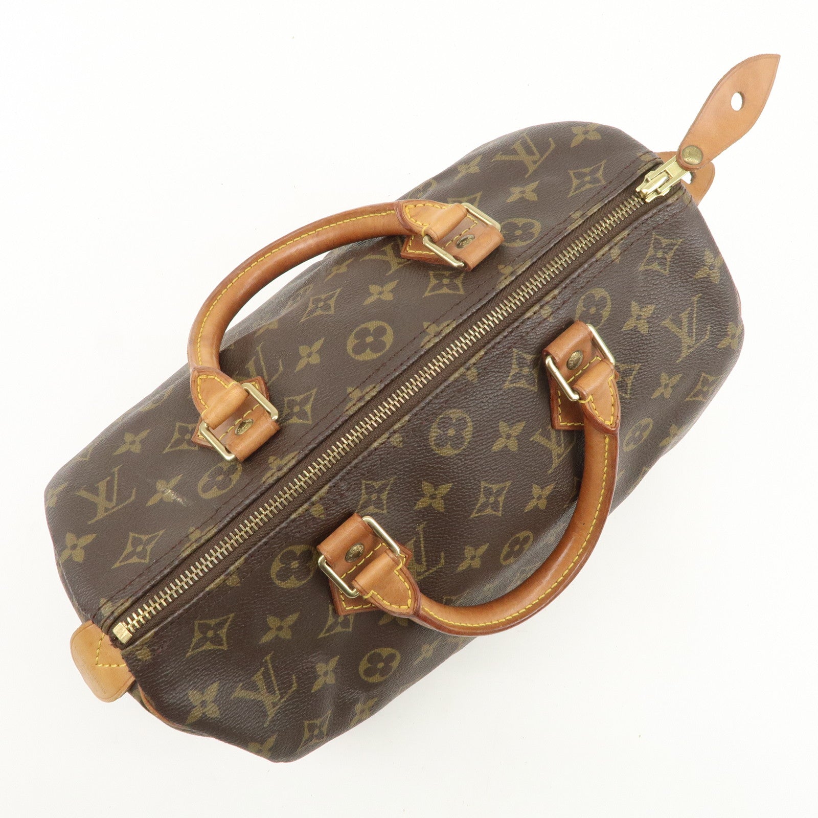 Louis Vuitton Monogram Speedy 30 Boston Bag Hand Bag Brown M41526