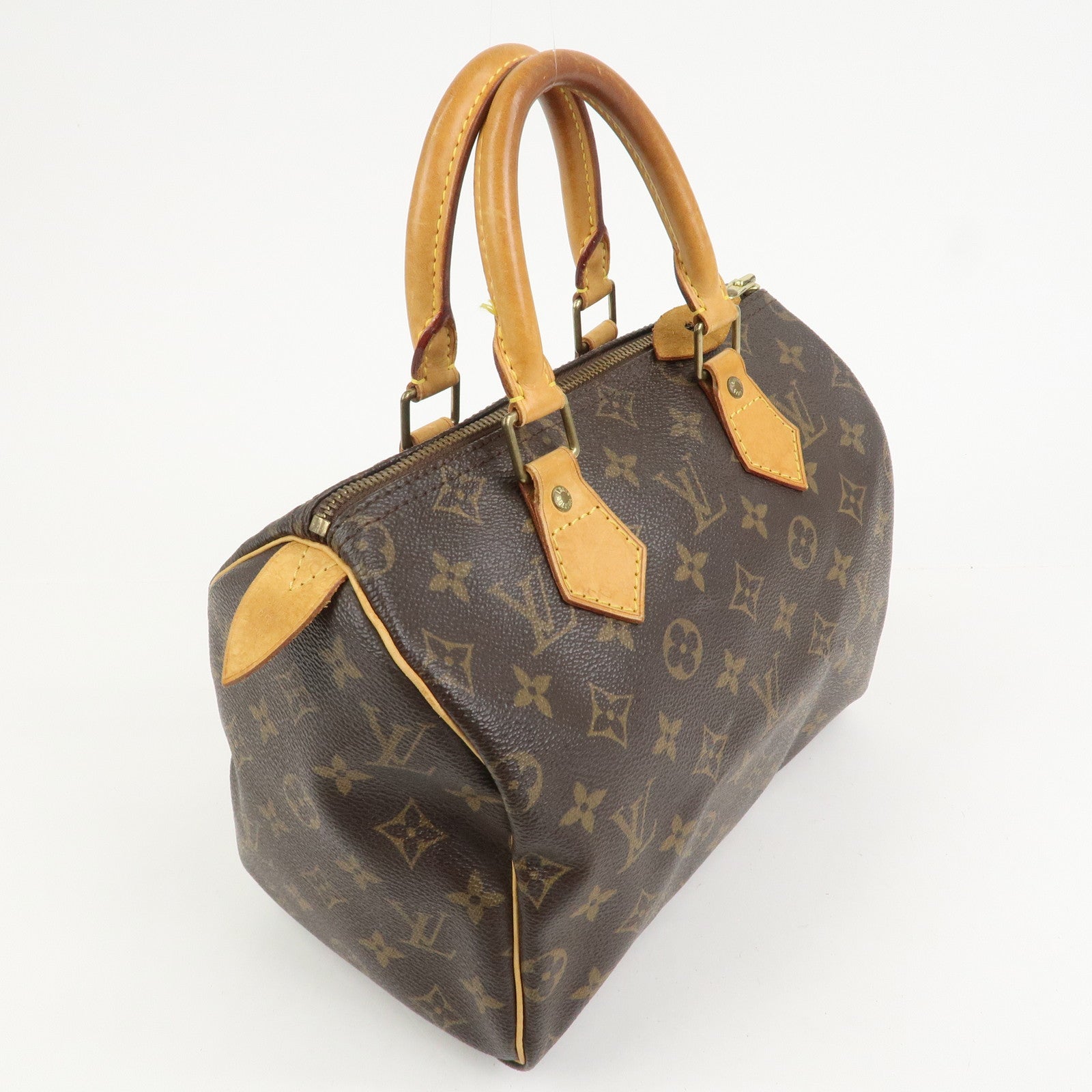 Louis Vuitton Monogram Speedy 25 Boston Bag Hand Bag Brown M41528