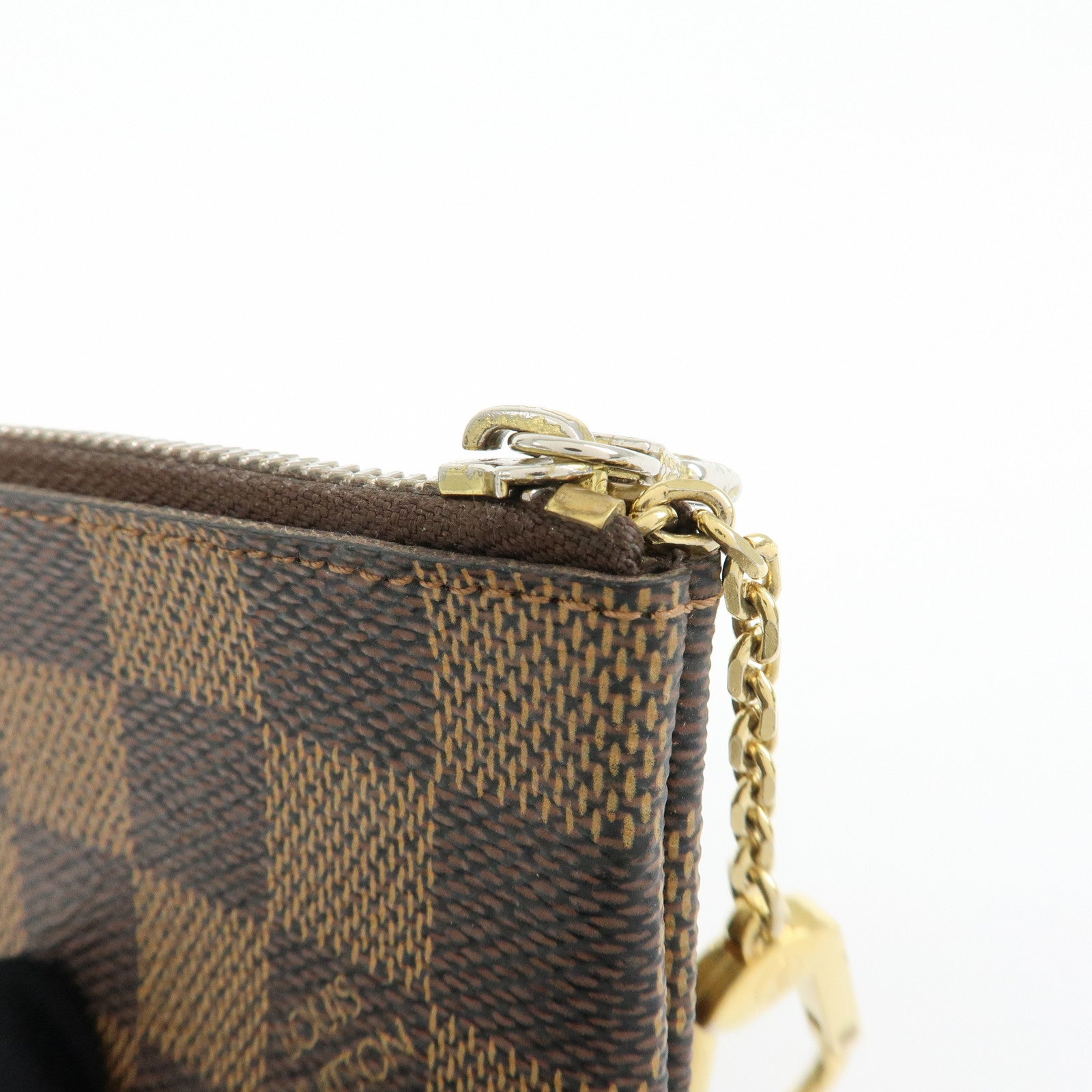 Louis Vuitton Damier Canvas Pochette Cles Damier Ebene N62658