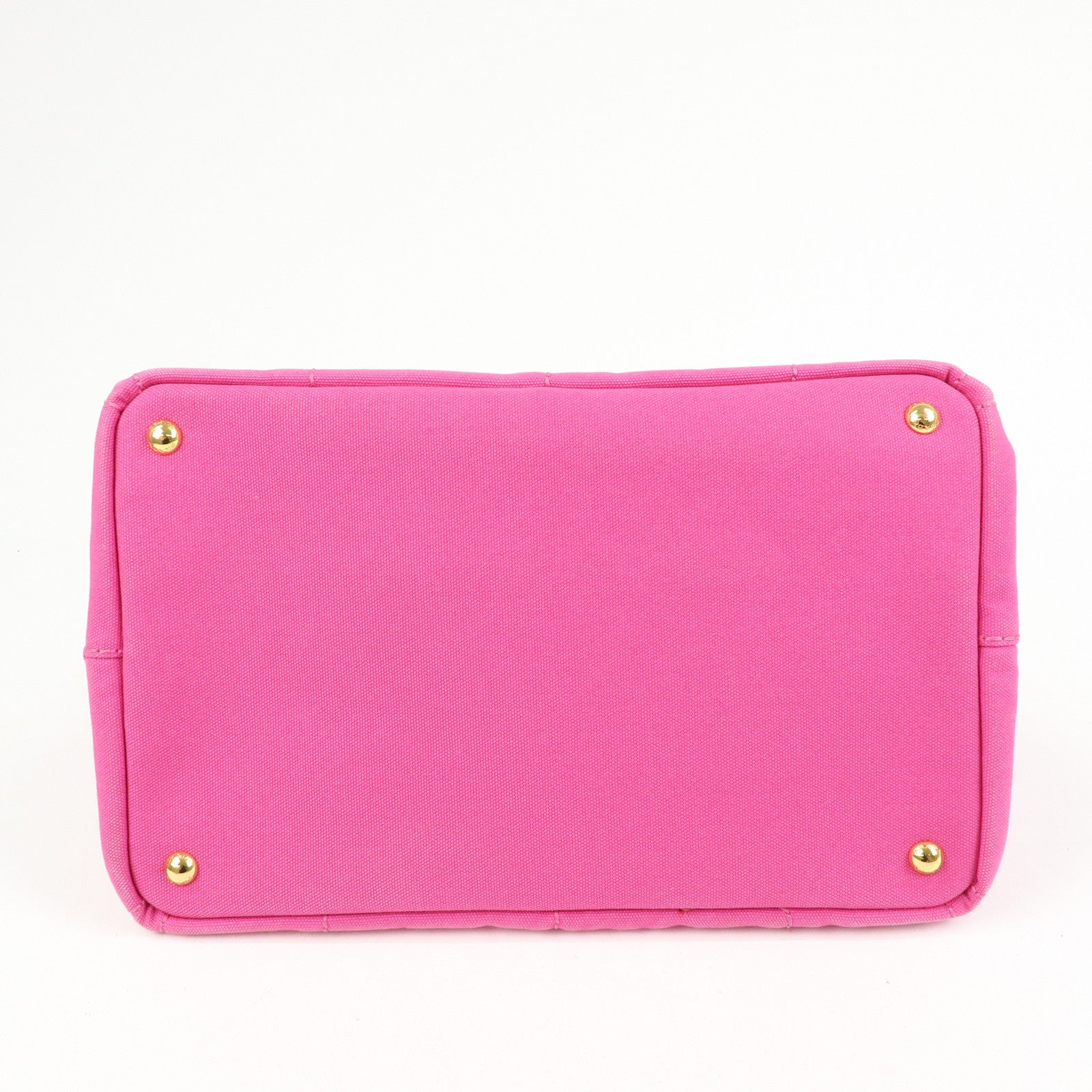 PRADA Triangle Logo Canapa Canvas Hand Bag Tote Bag Pink BN1872