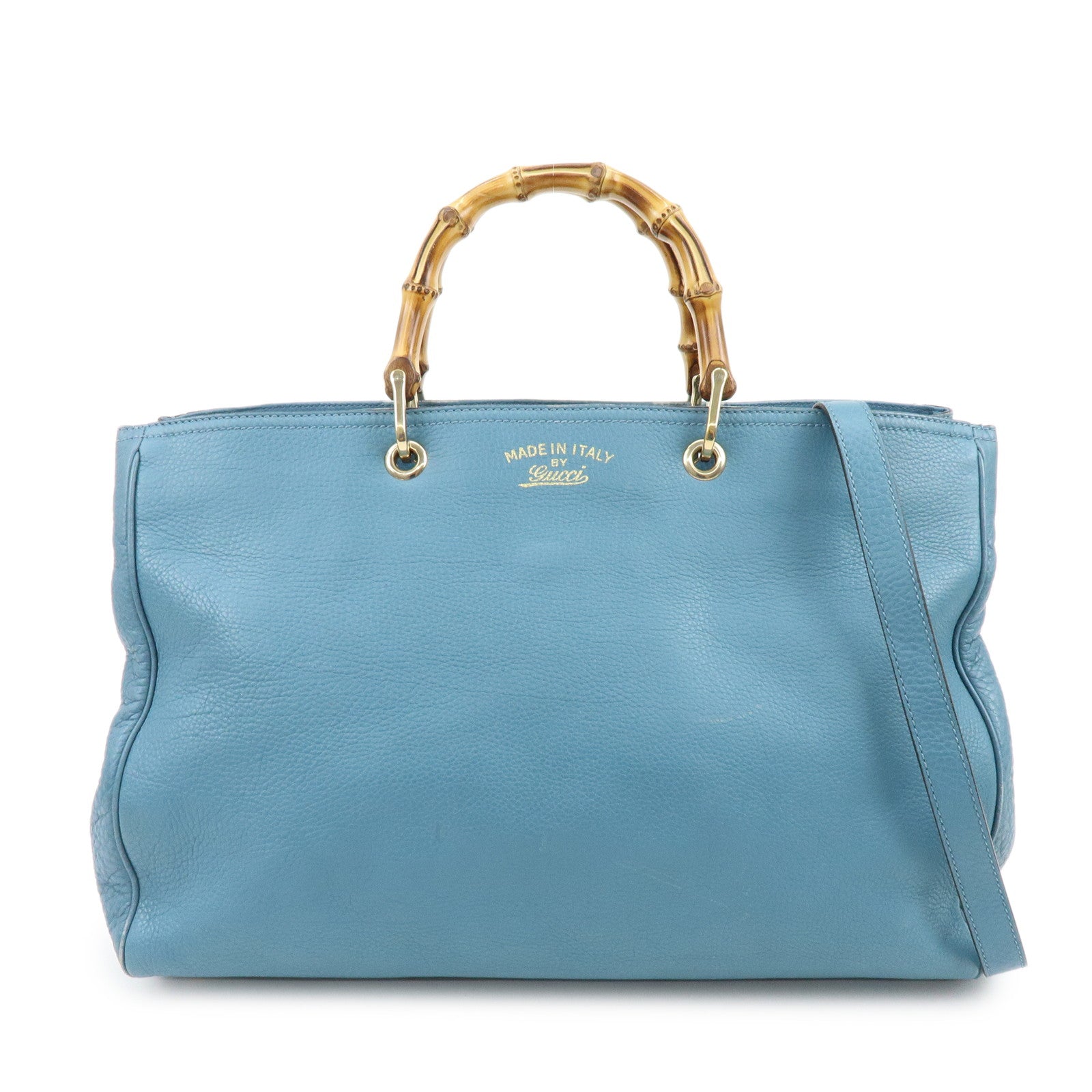 bLue Gucci ビジネスバッグ GUCCI（グッチ） ビジネスバッグ レザー ネイビー シルバー金具 387074