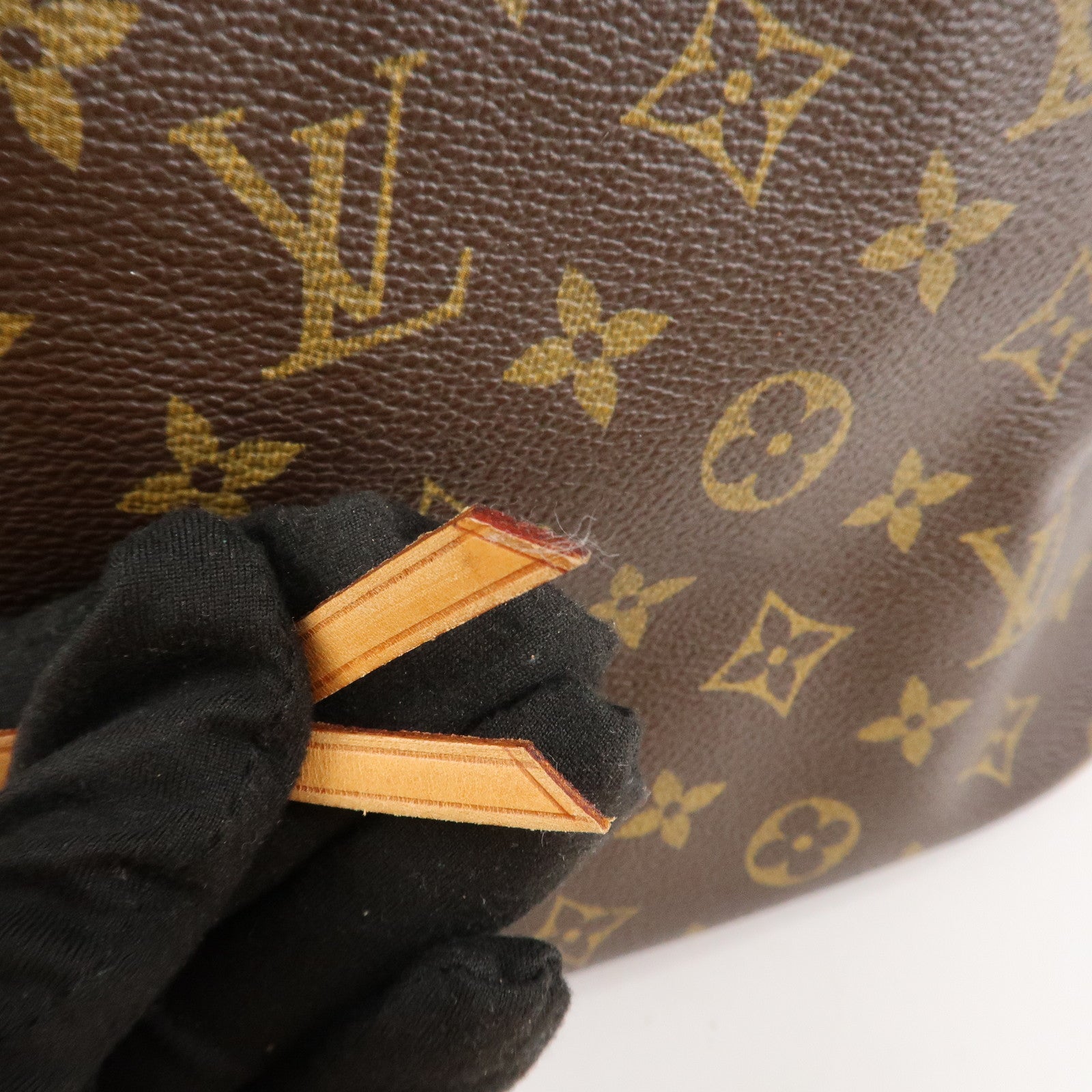 Louis Vuitton Monogram Petit Noe Shoulder Bag Brown M42226