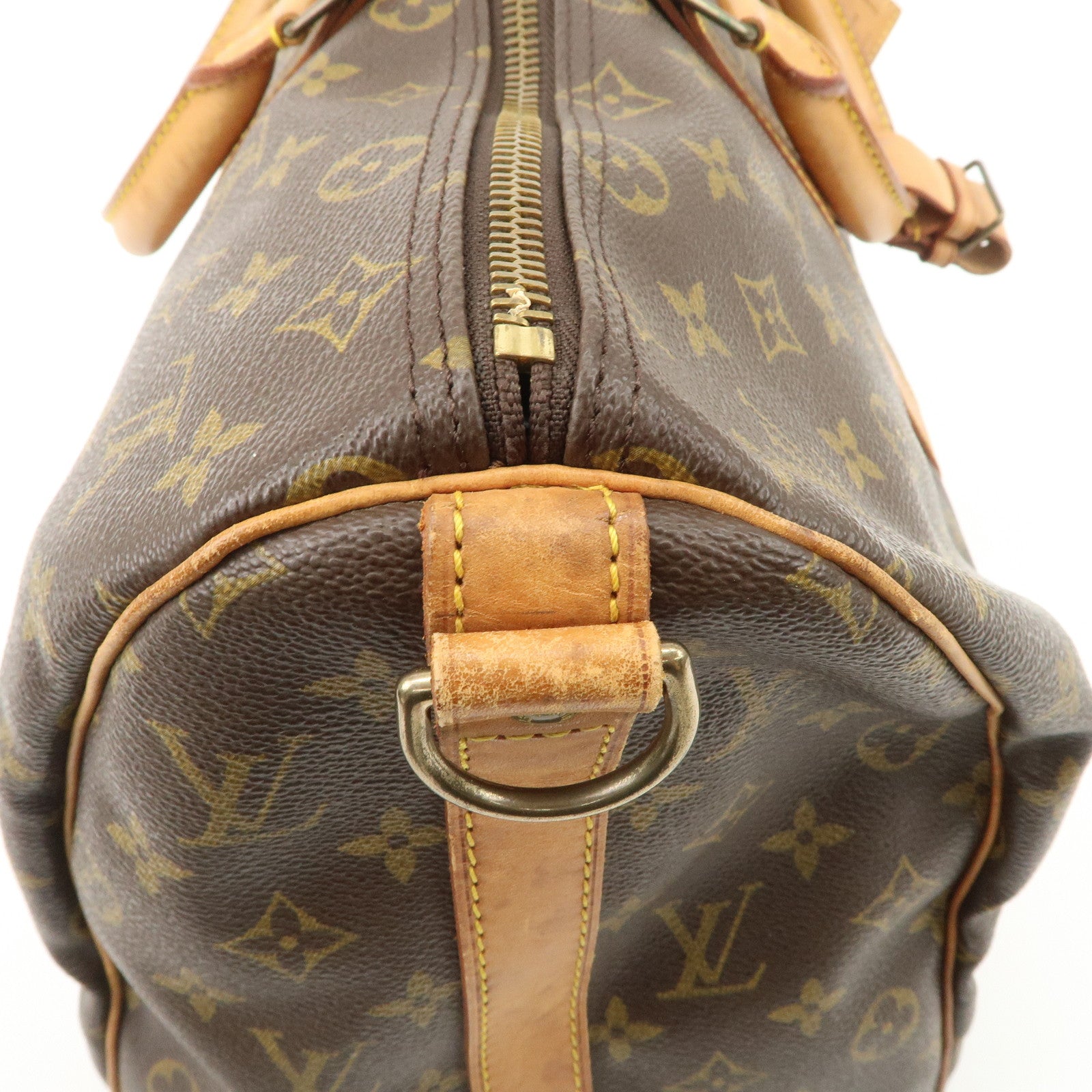 Louis Vuitton Monogram Keep All 45 Boston Bag Brown M41418 Used