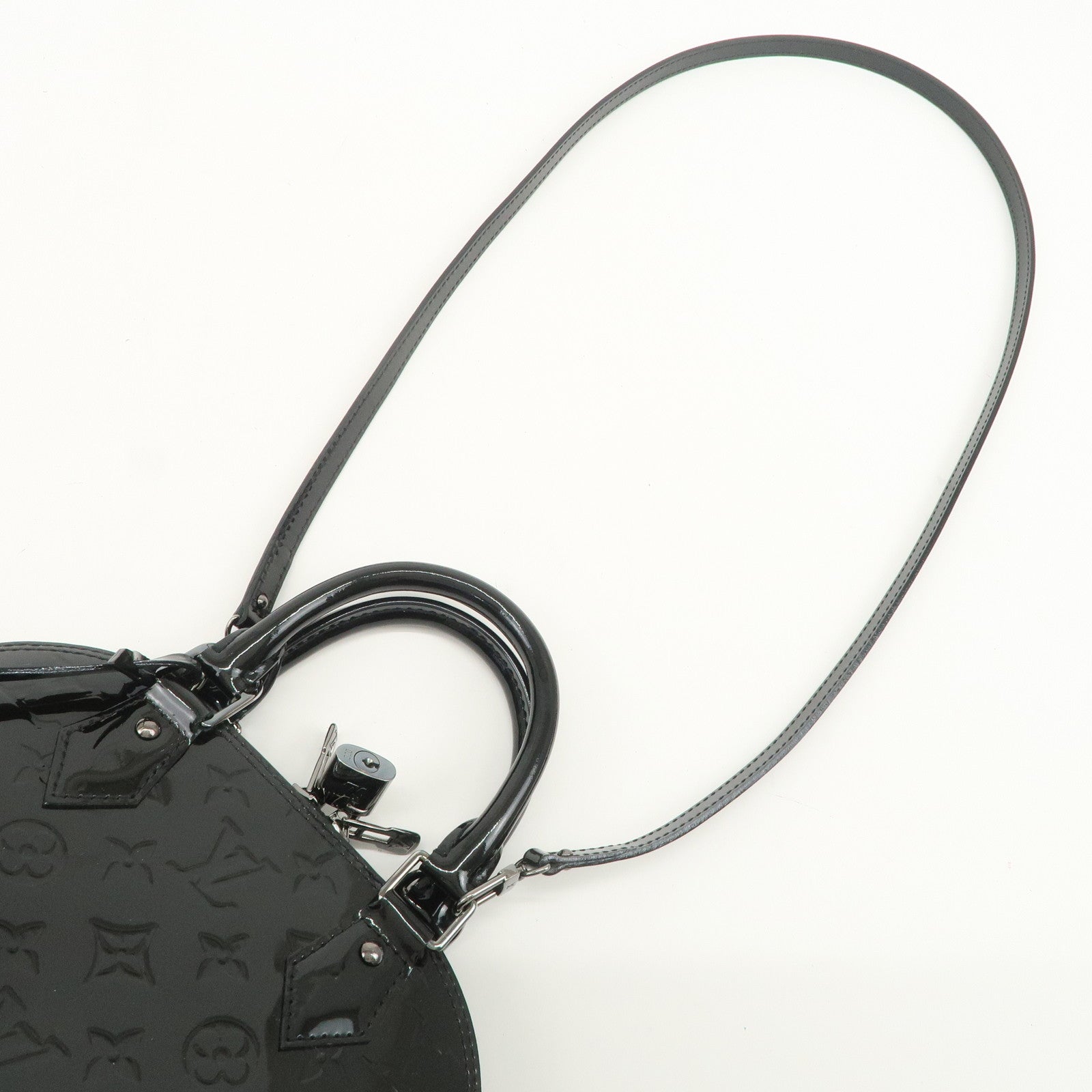 Louis Vuitton Monogram Vernis Alma BB 2Way Hand Bag M90063