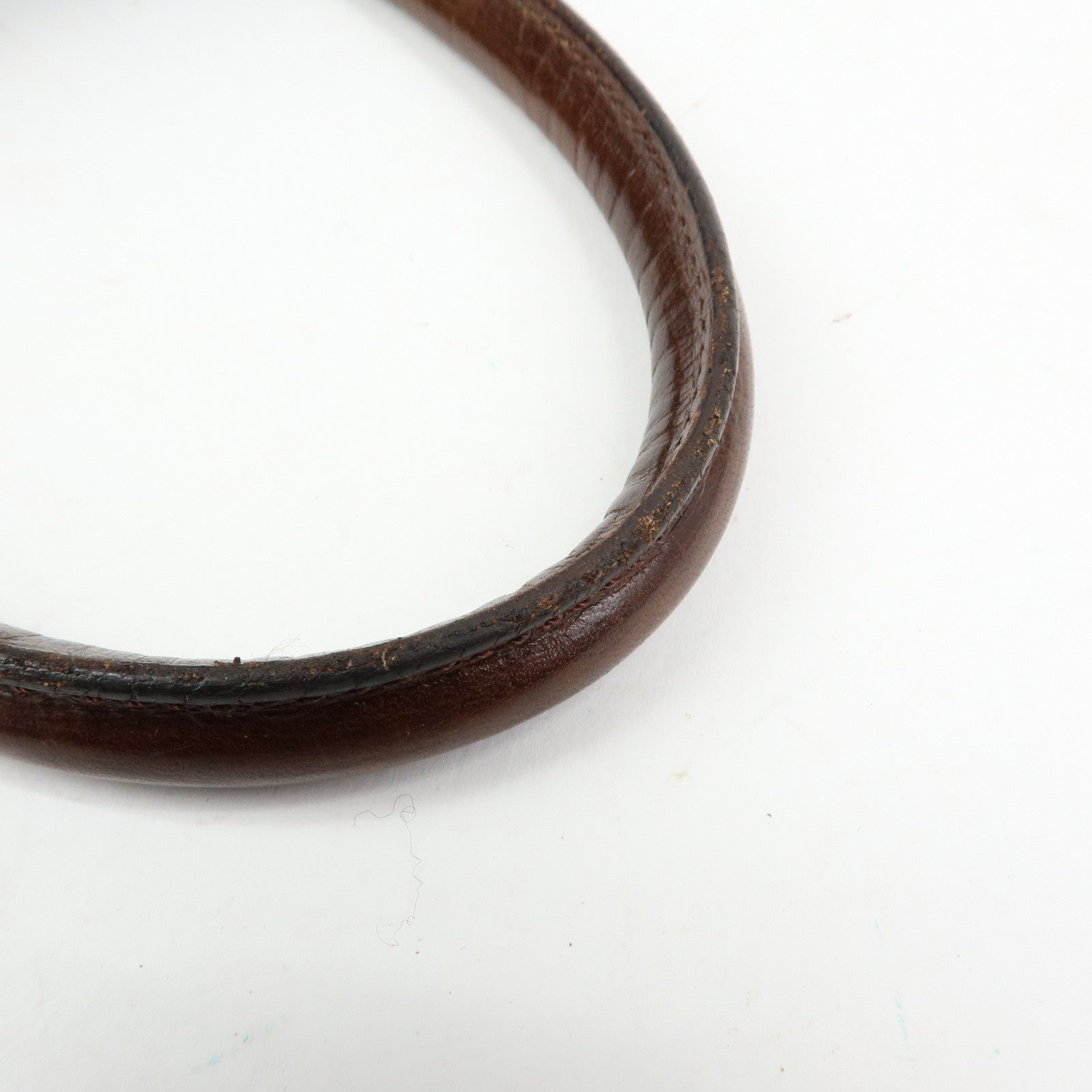 FENDI Etnico Denim Leather Shoulder Bag Indigo Blue Brown 8BN157