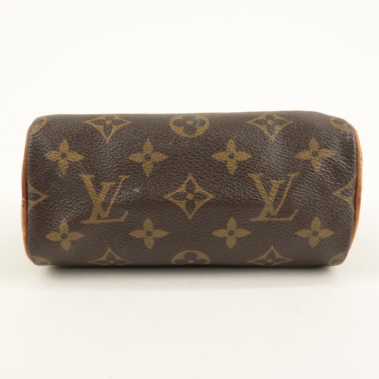 Louis Vuitton Monogram Mini Speedy Hand Bag Brown M41534 Used