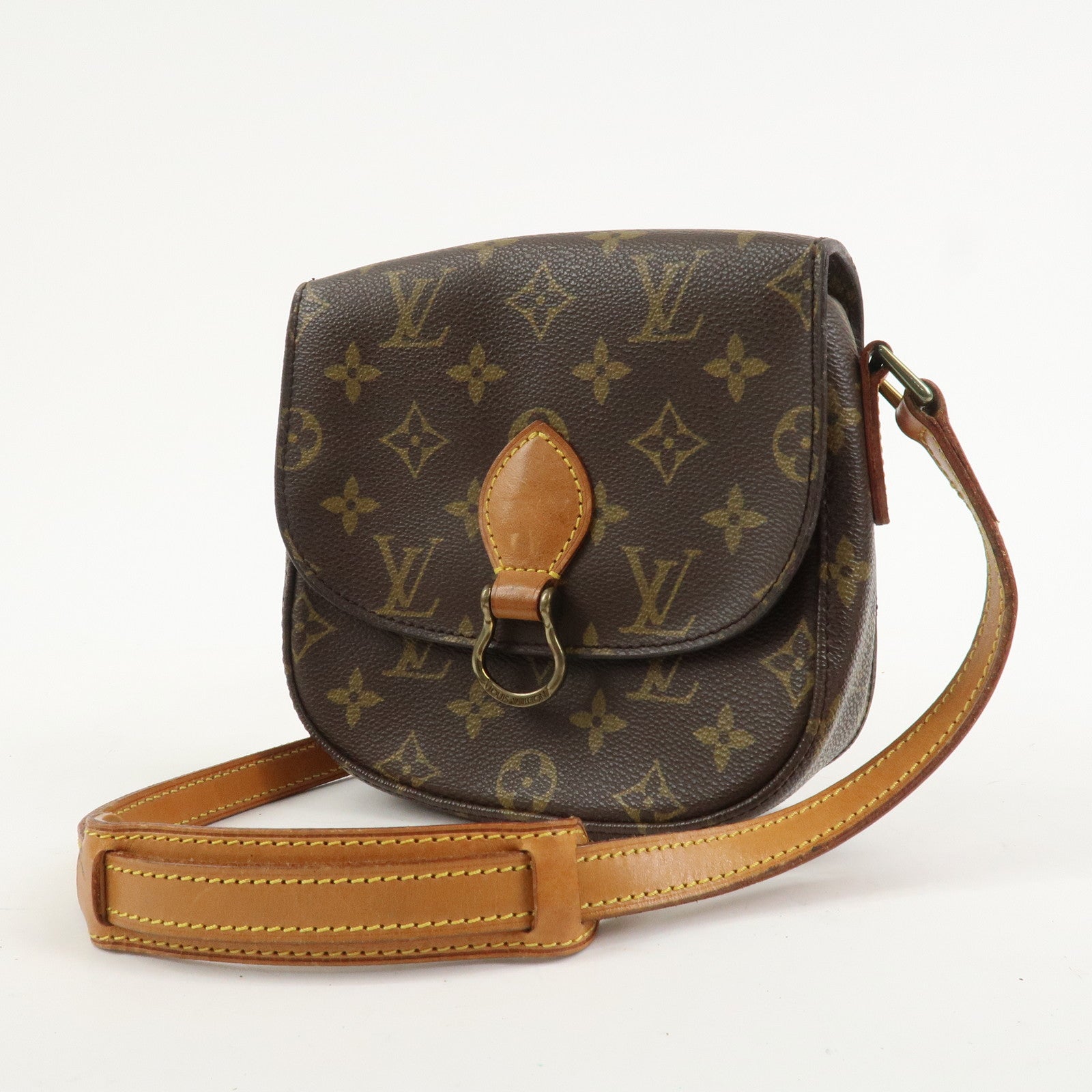 Louis Vuitton Monogram Saint Cloud MM Shoulder Bag Brown M51243
