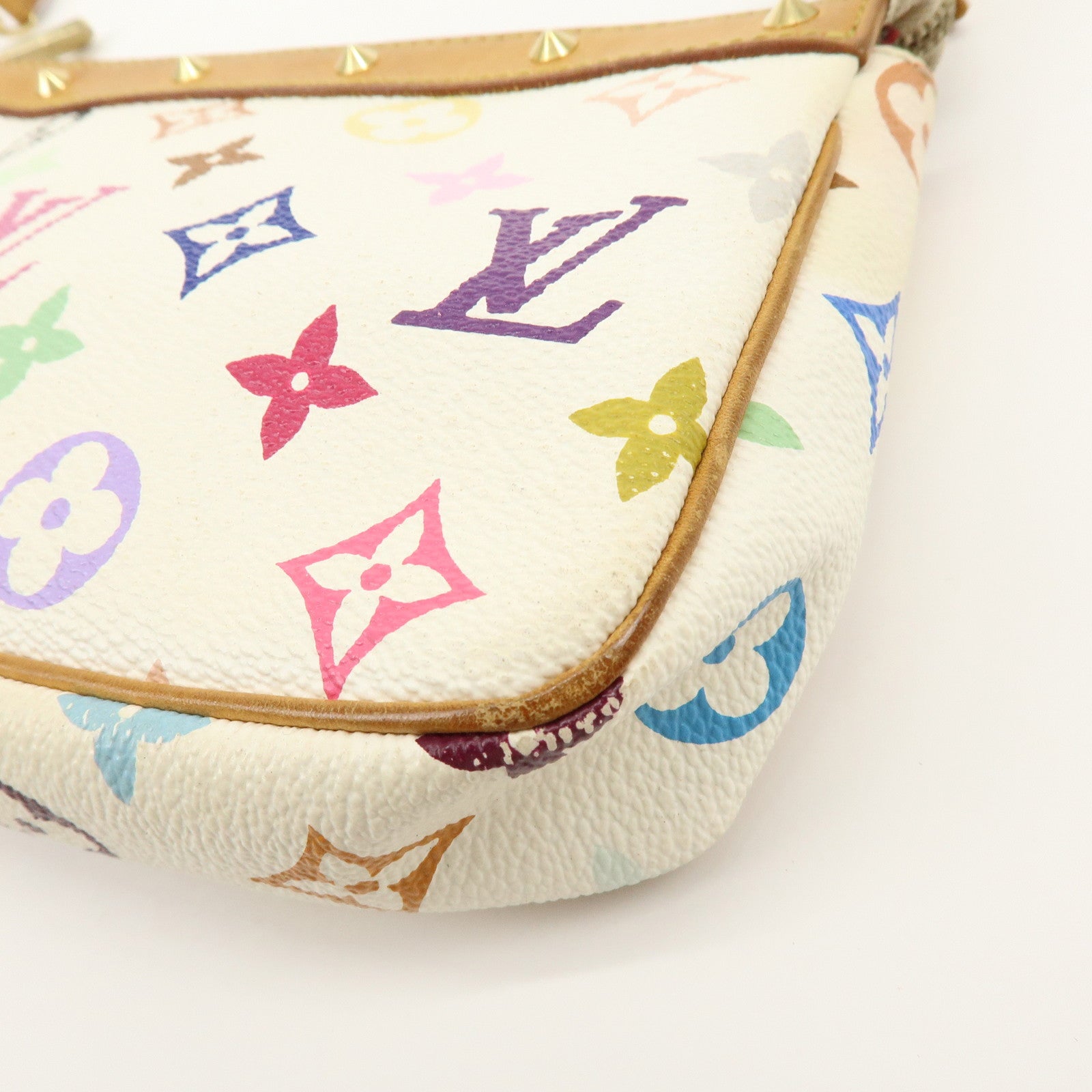 Louis Vuitton Monogram Multicolor Pochette Accessoires Blanc M92649