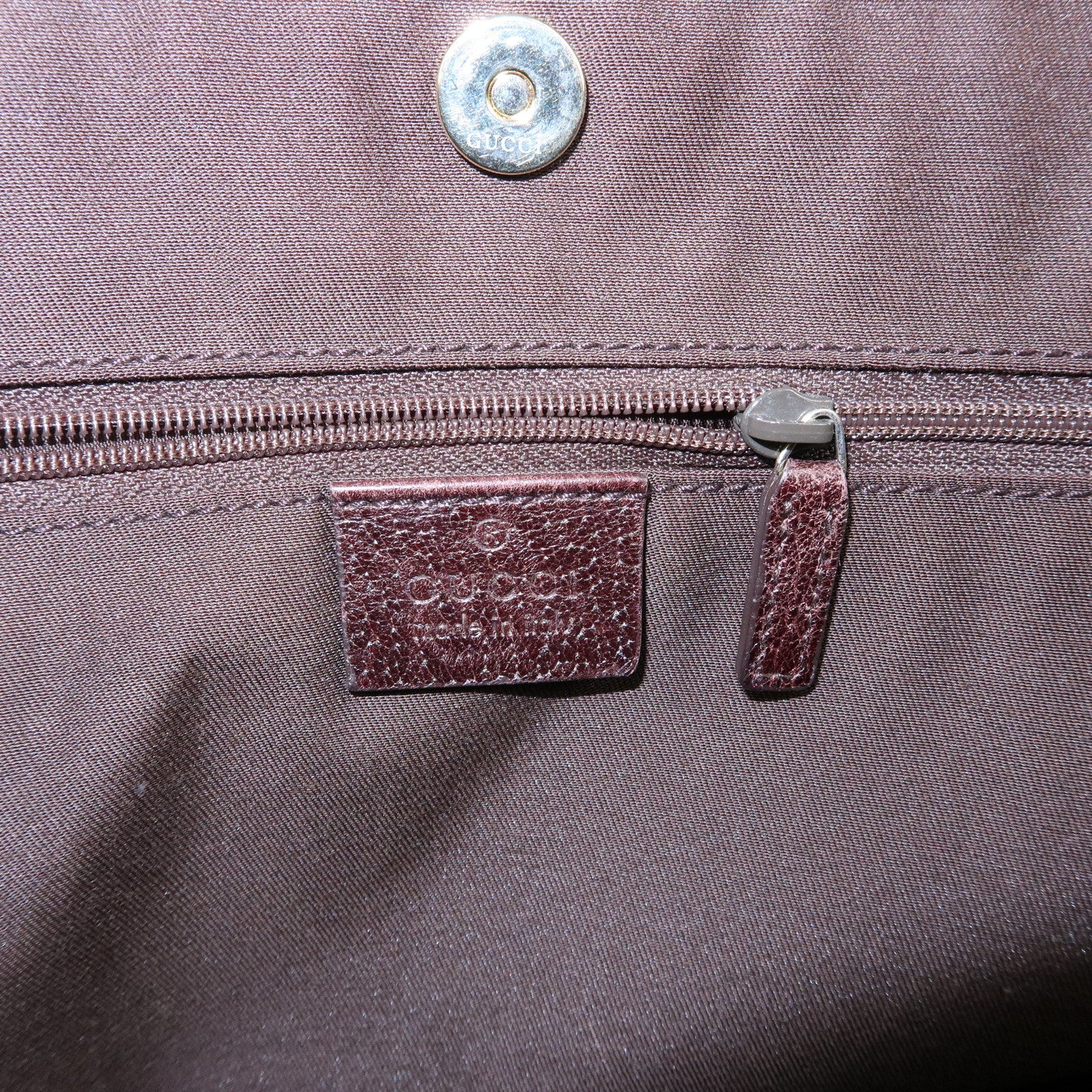 GUCCI Sherry GG Canvas Tote Bag Shoulder Bag Beige Brown 161717