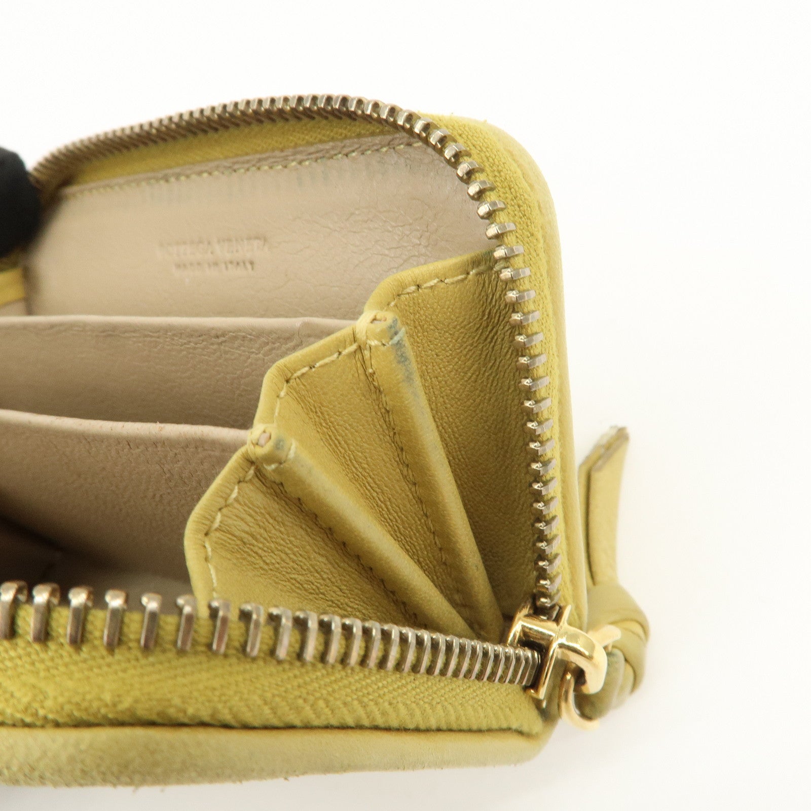 BOTTEGA VENETA Intrecciato Set of 2 Wallet Yellow 114075/150509