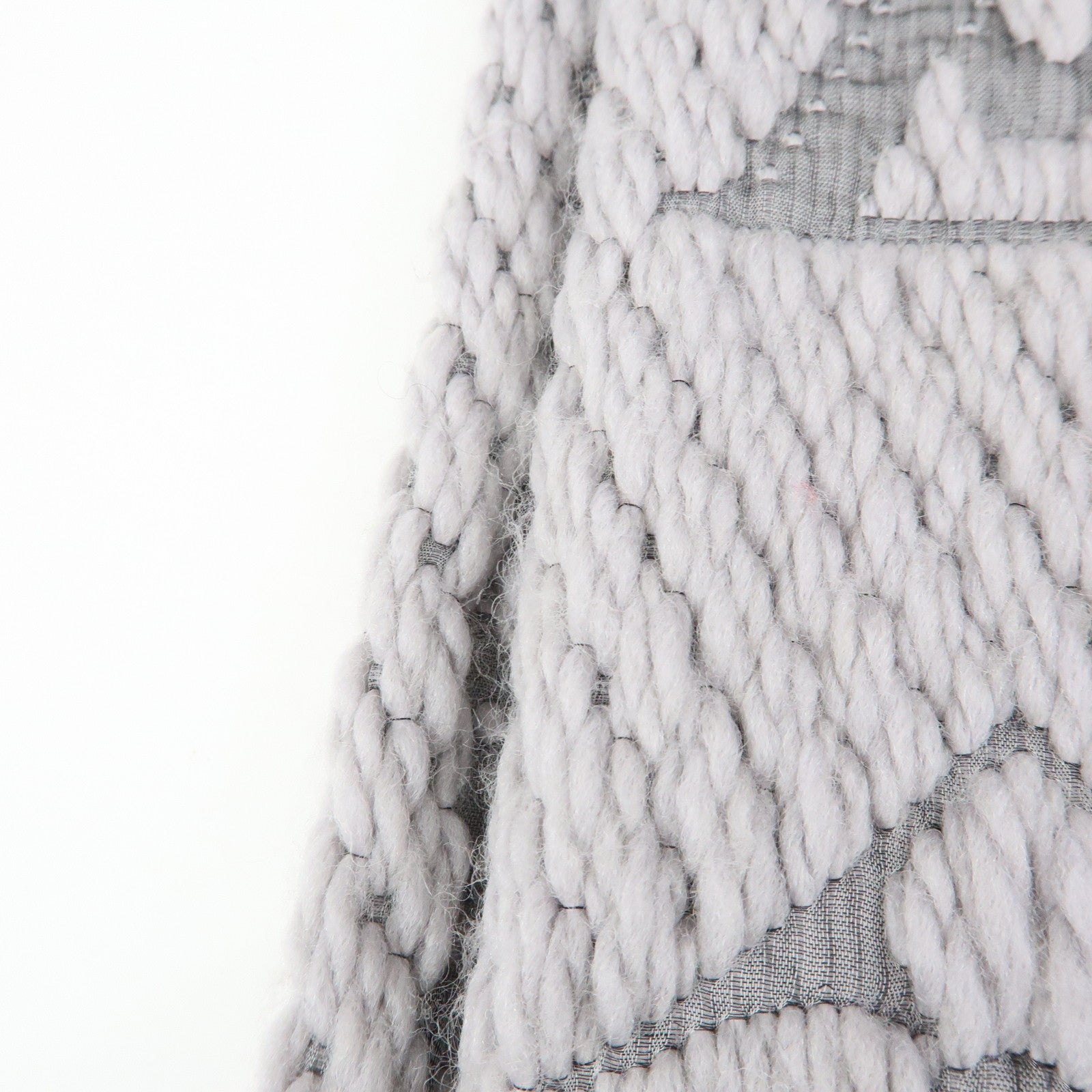 Louis Vuitton Monogram Escharp Logomania Scarf Gris Perle M74742