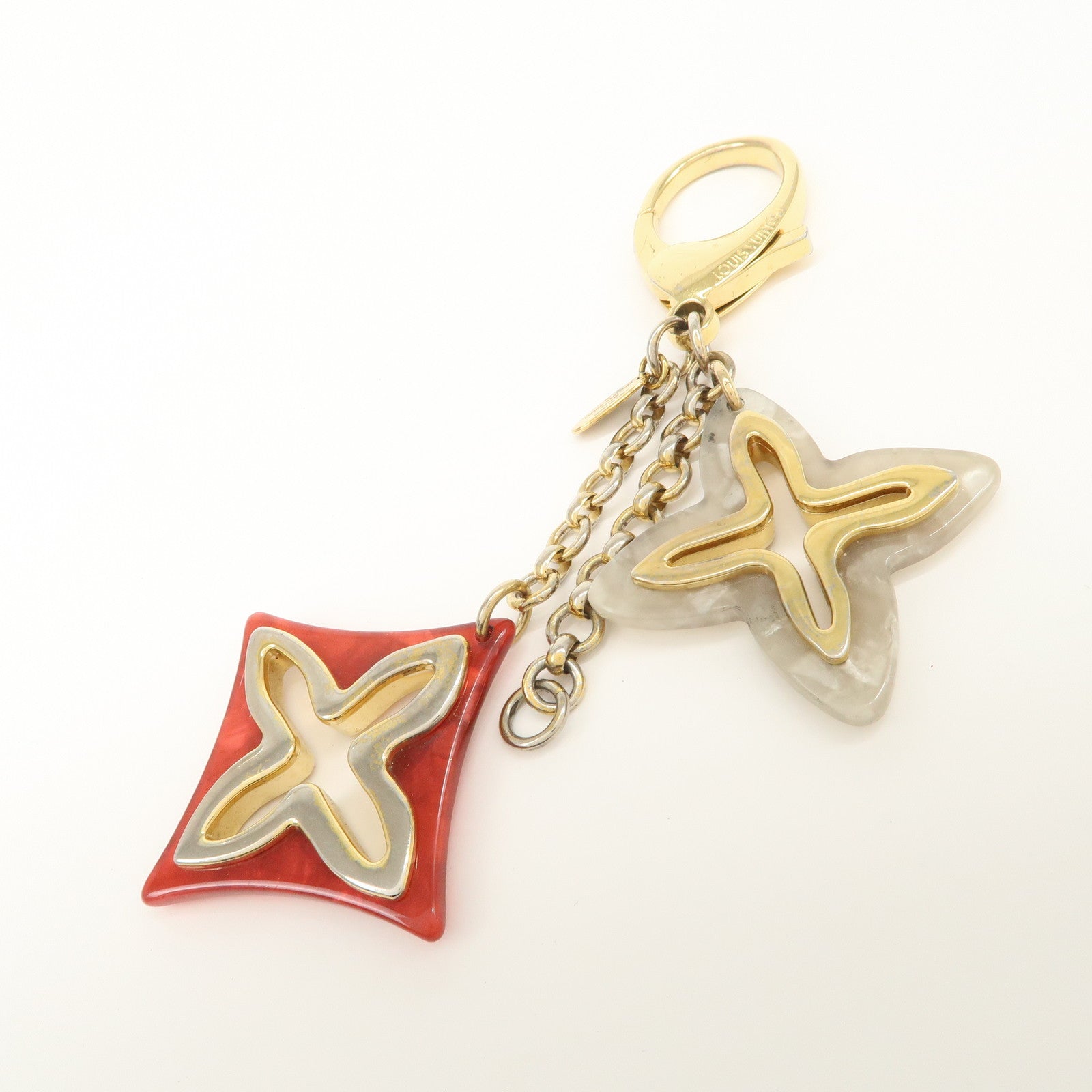 Louis Vuitton Bijoux Sac Insolence Bag Charm Gold Red M67947