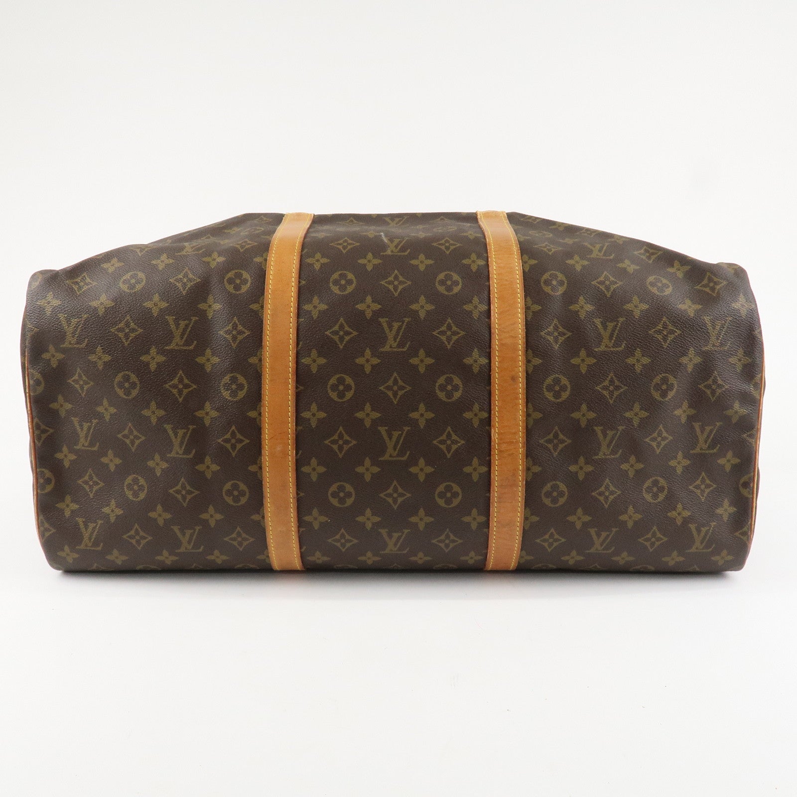 Louis Vuitton Monogram Sac Souple 55 Boston Bag Brown M41622 Used