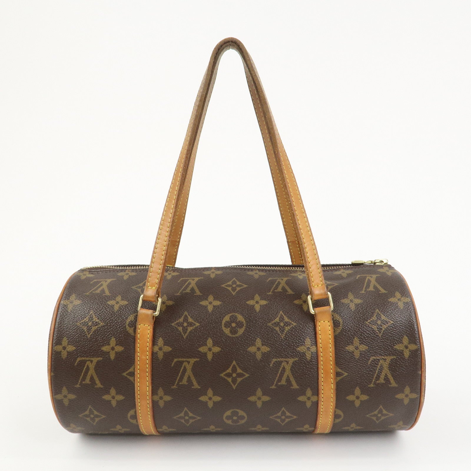 Louis Vuitton Monogram Papillon 30 Hand Bag Brown M51385
