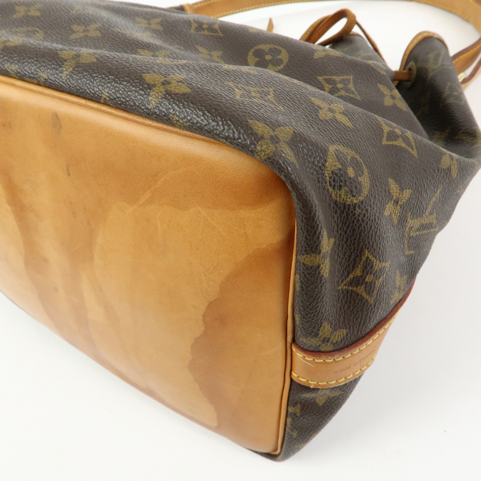 Louis Vuitton Monogram Petit Noe Shoulder Bag Brown M42226