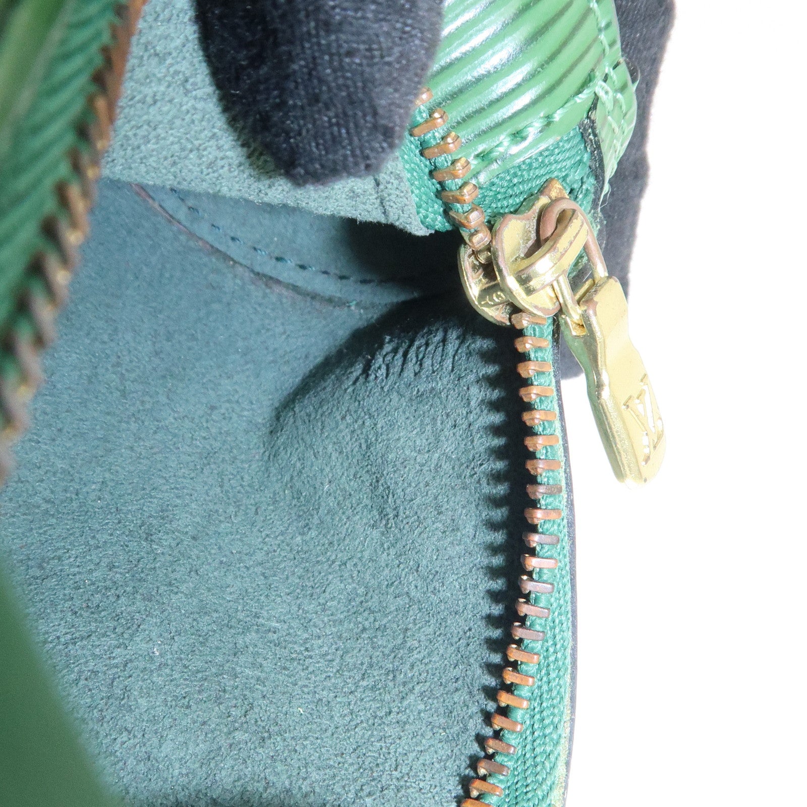 Louis Vuitton Epi Mini Pouch For Soufflot Hand Bag Borneo Green