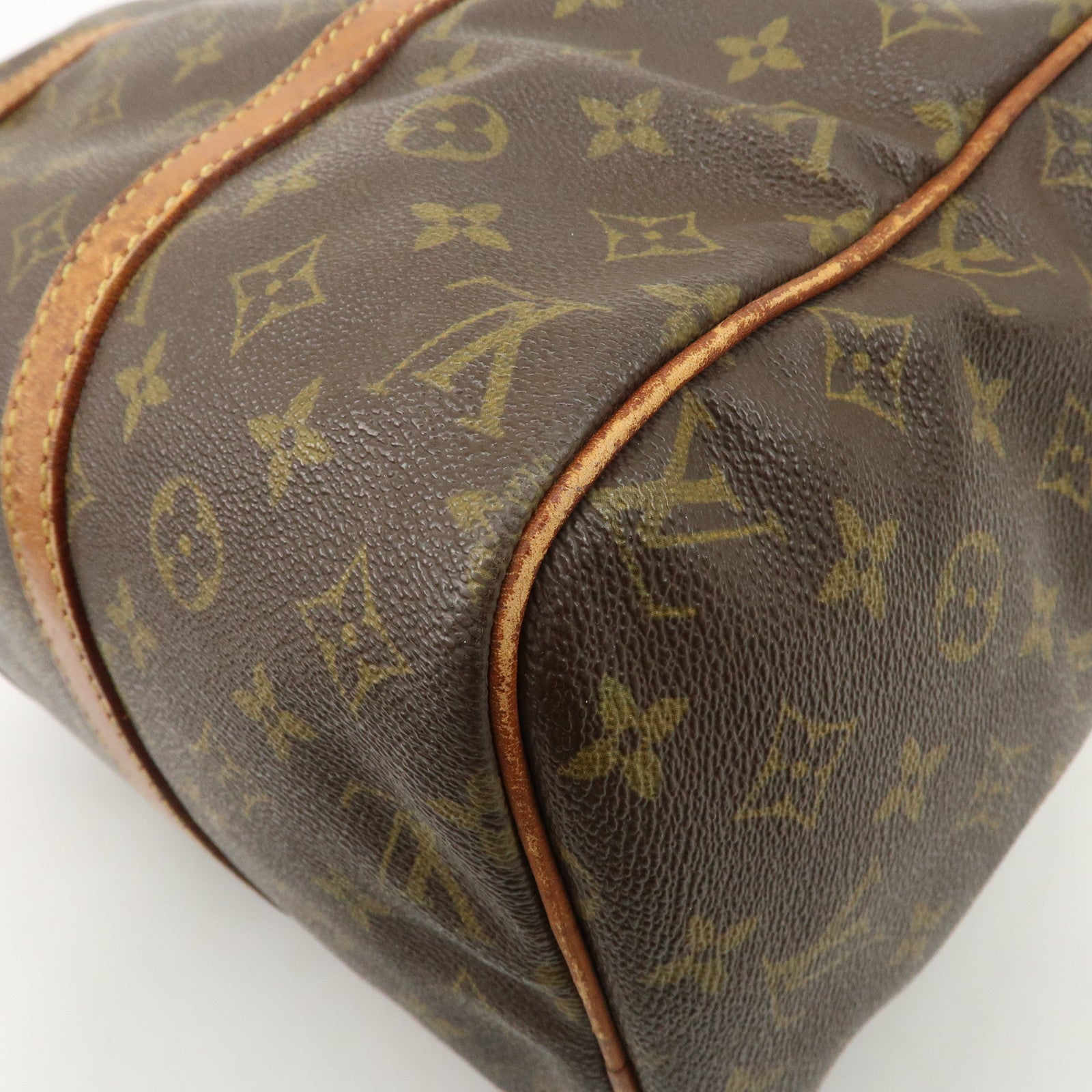 Louis Vuitton Monogram Sac Souple 35 Boston Bag Brown M41626