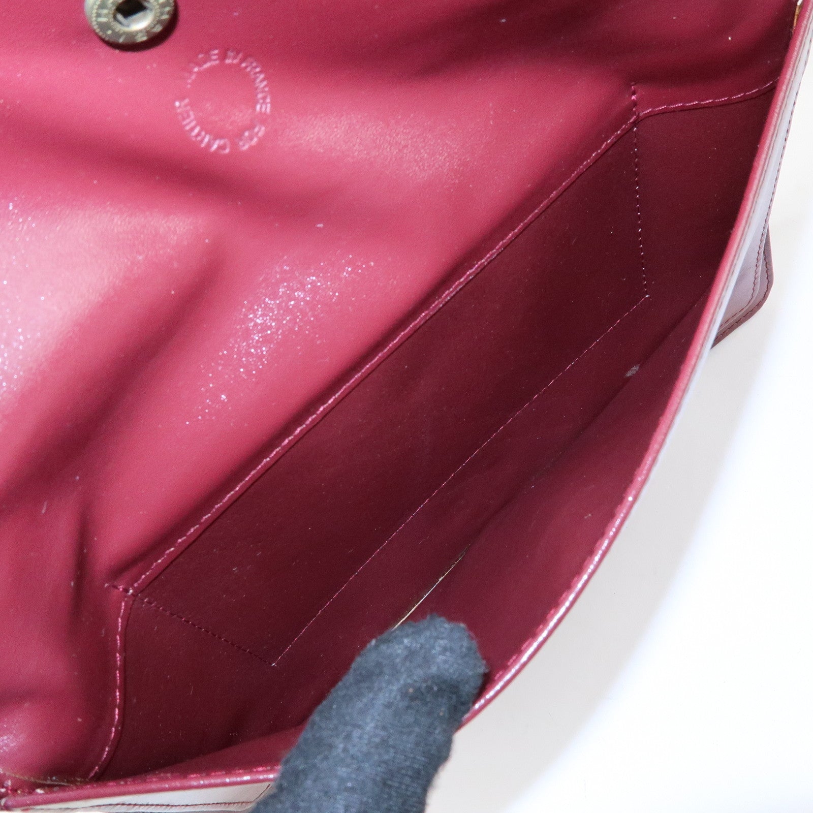 Cartier Must de Cartier Leather Shoulder Bag Crossbody Bag Bordeaux