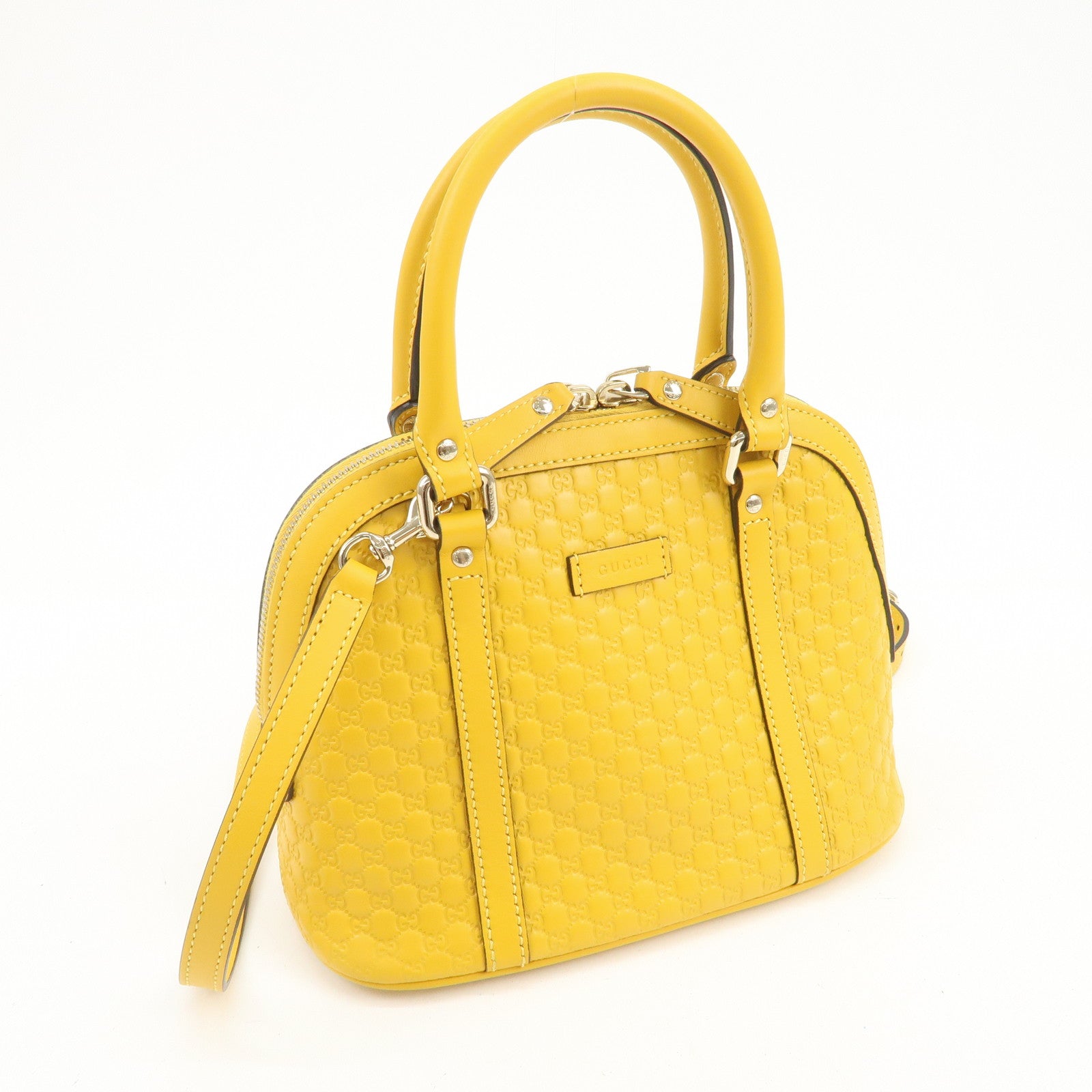 GUCCI Micro Guccissima Leather 2WayBag Hand Bag Shoulder Bag 449654
