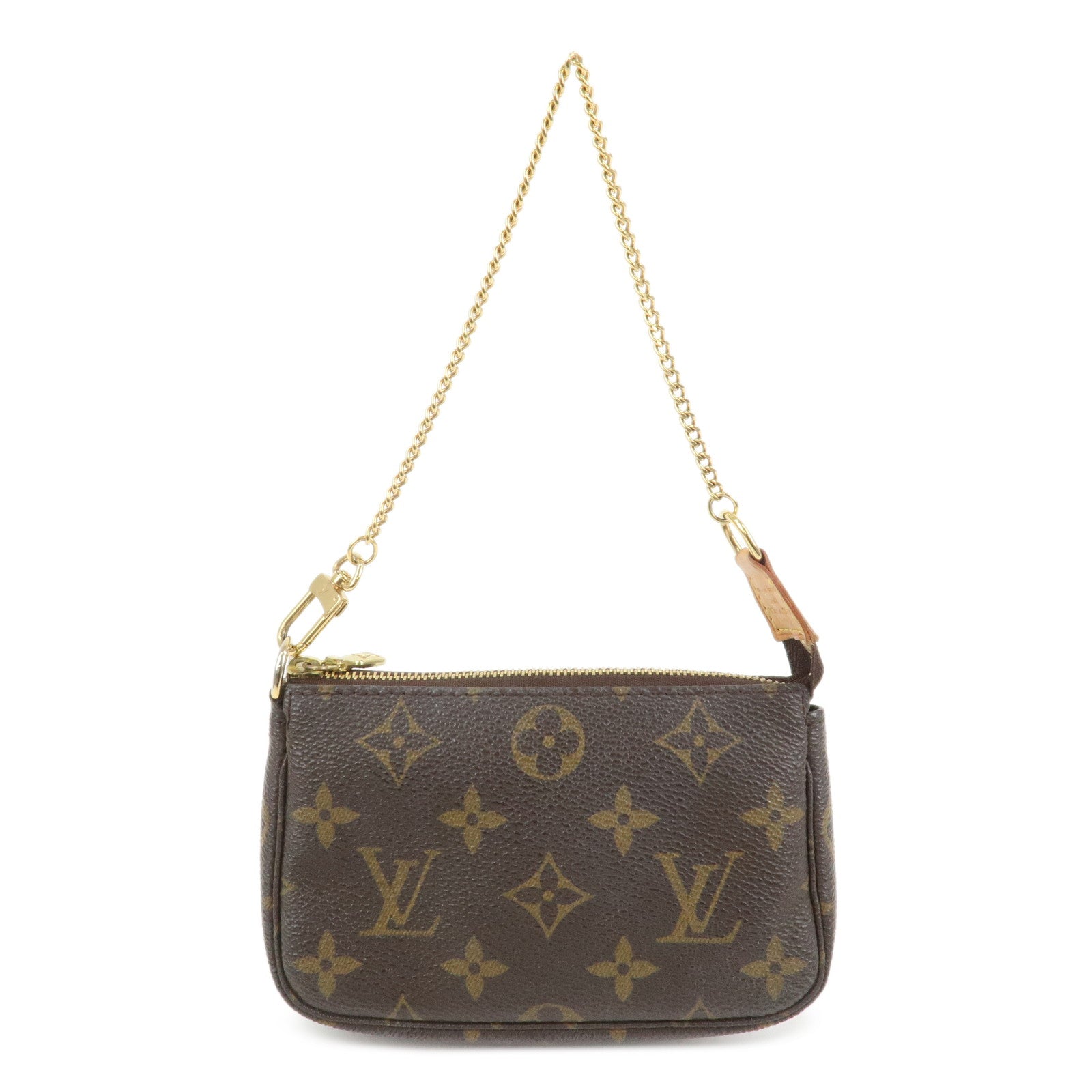 Louis Vuitton Monogram Mini Pochette Accessoires Hand Bag M58009
