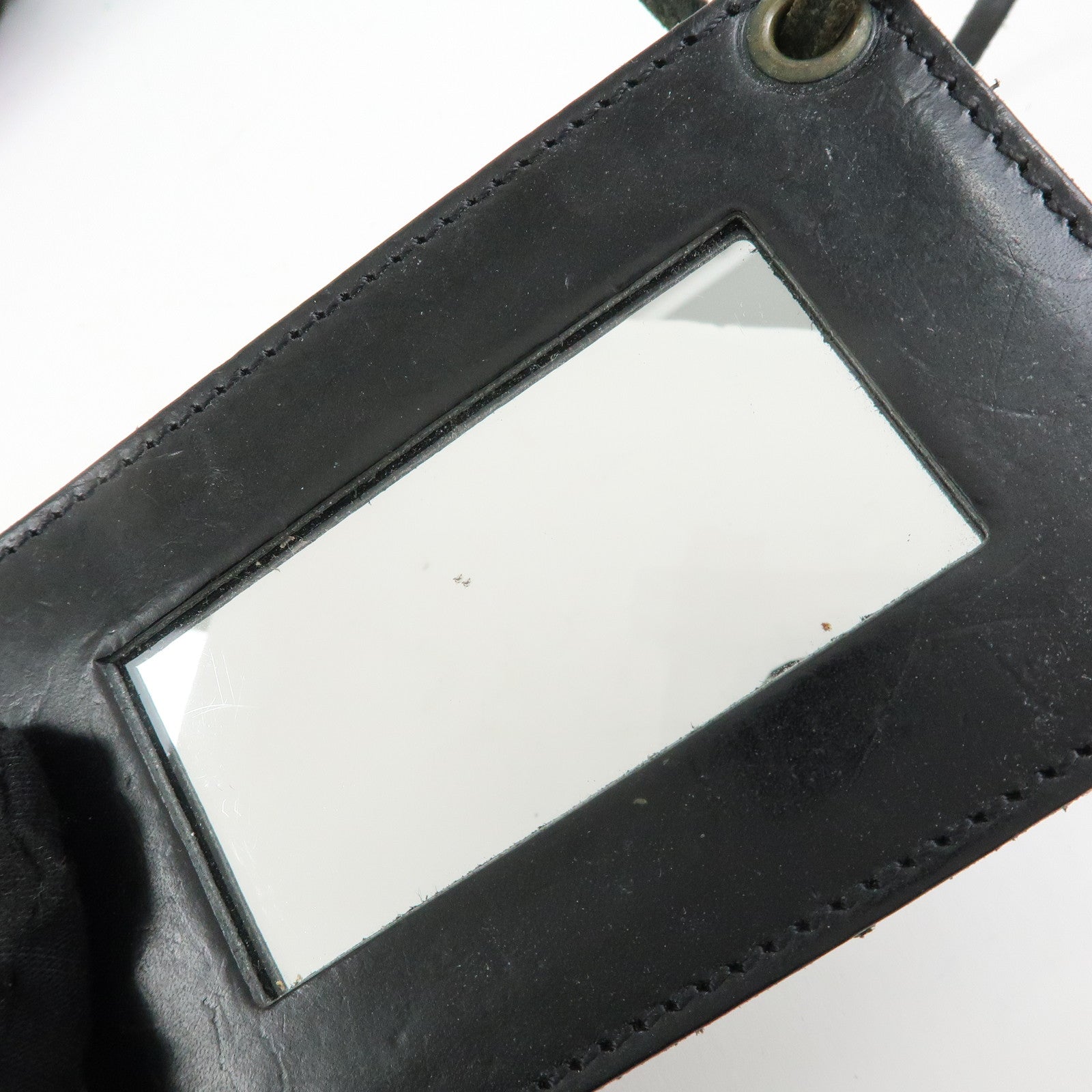 BALENCIAGA Leather Raffia Small Hand Bag Purple Black 236741