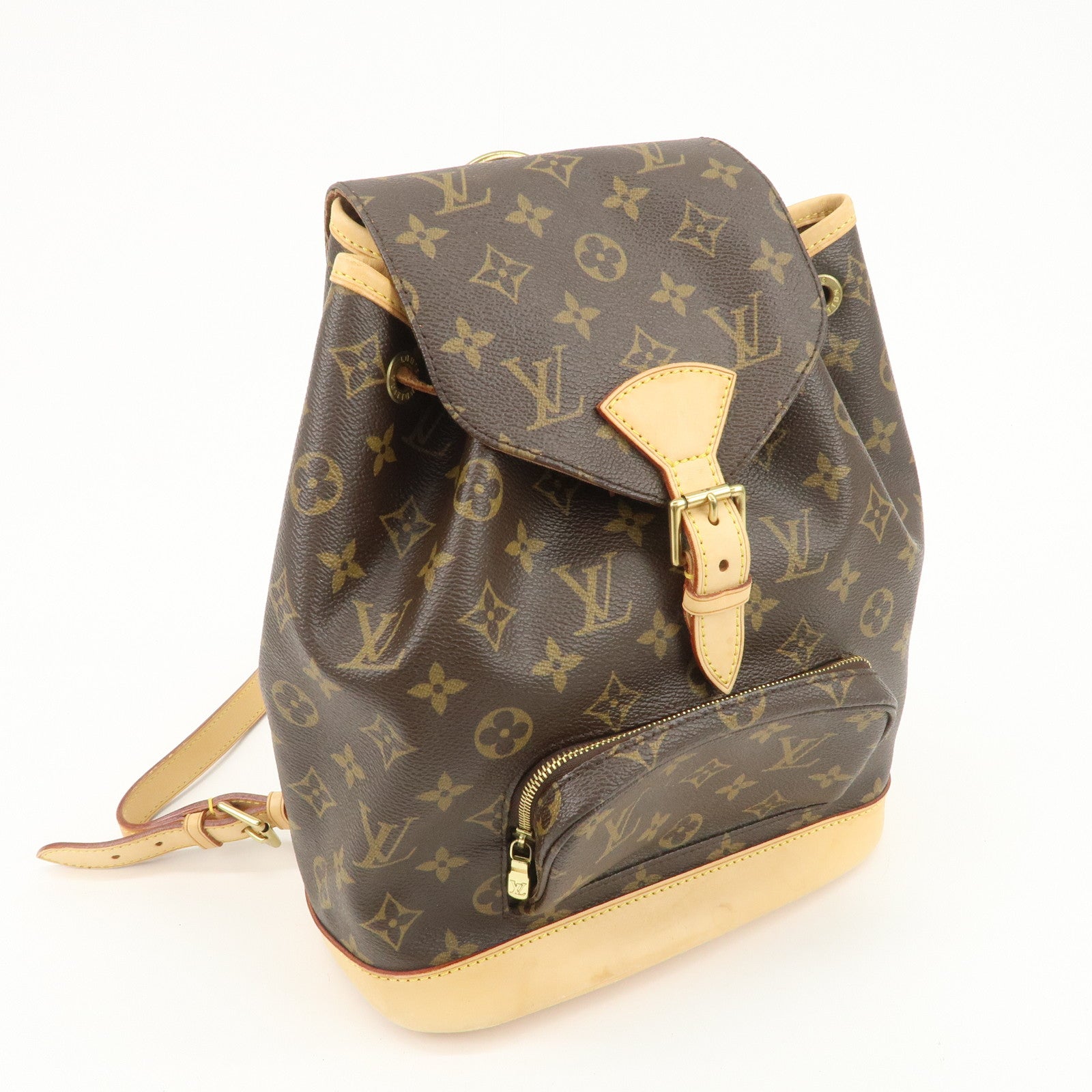 Louis Vuitton Monogram Canvas Montsouris MM Backpack Brown M51136