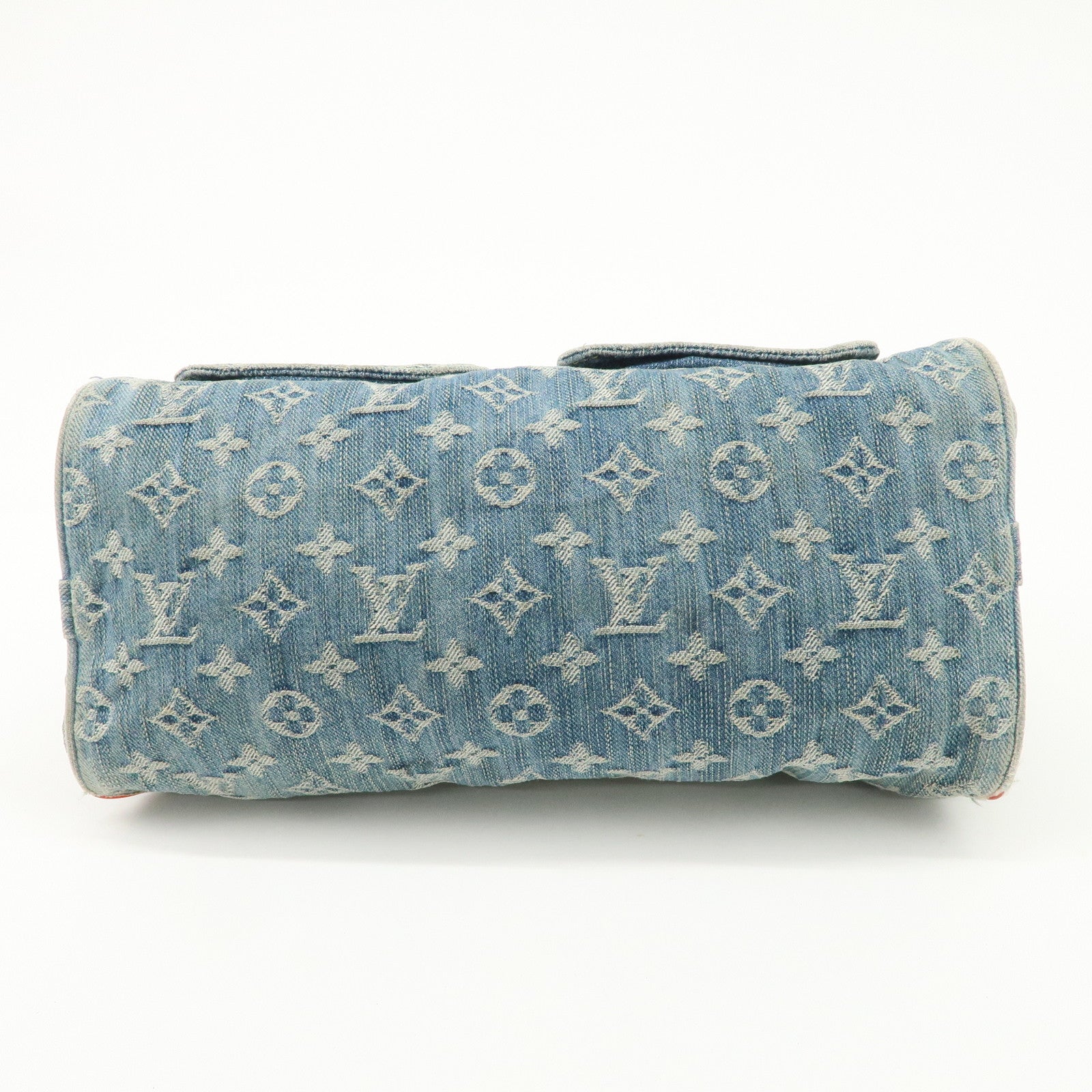 Louis Vuitton Monogram Denim Neo Speedy Boston Bag Blue M95019 Used