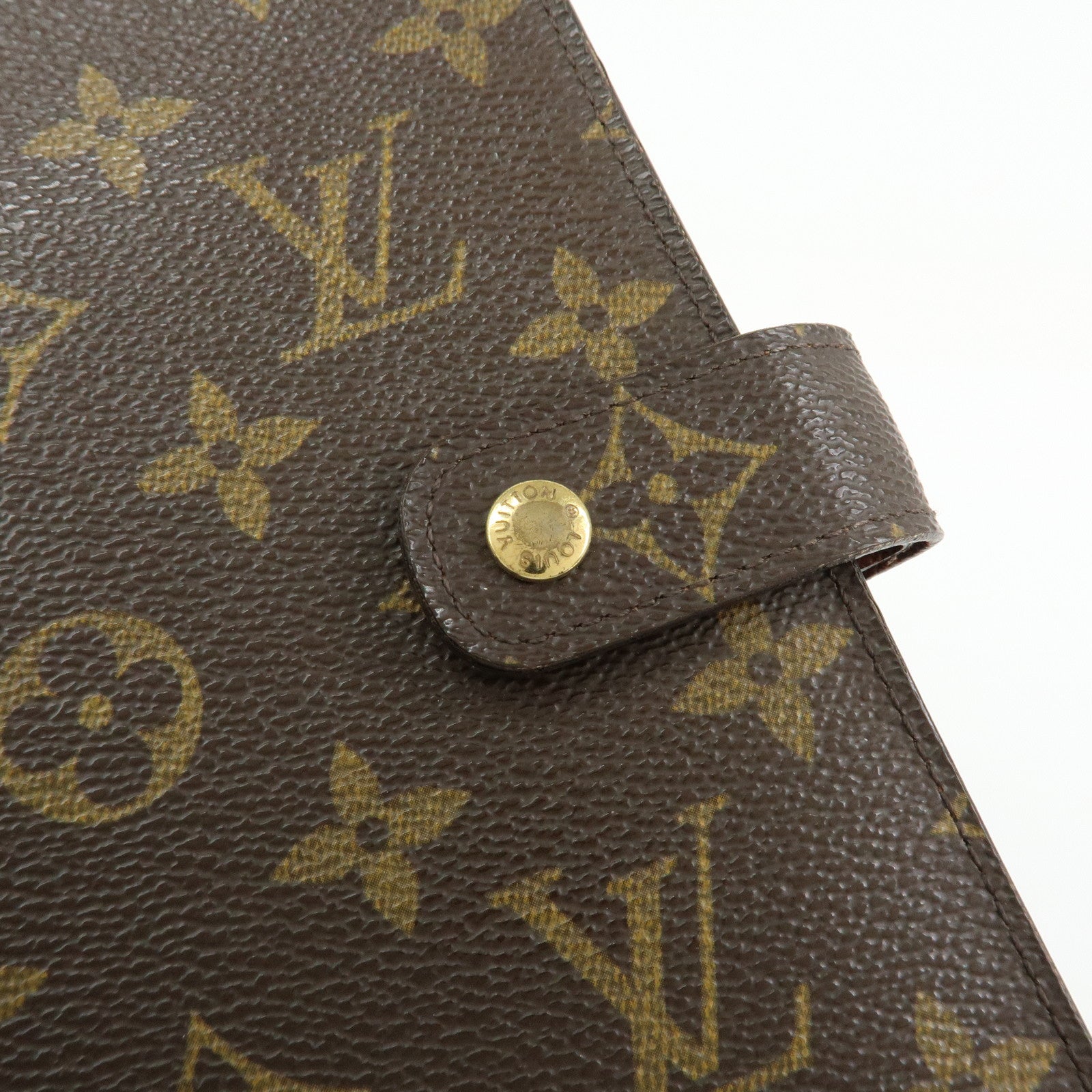Louis Vuitton Monogram Agenda MM Planner Cover Brown R20105