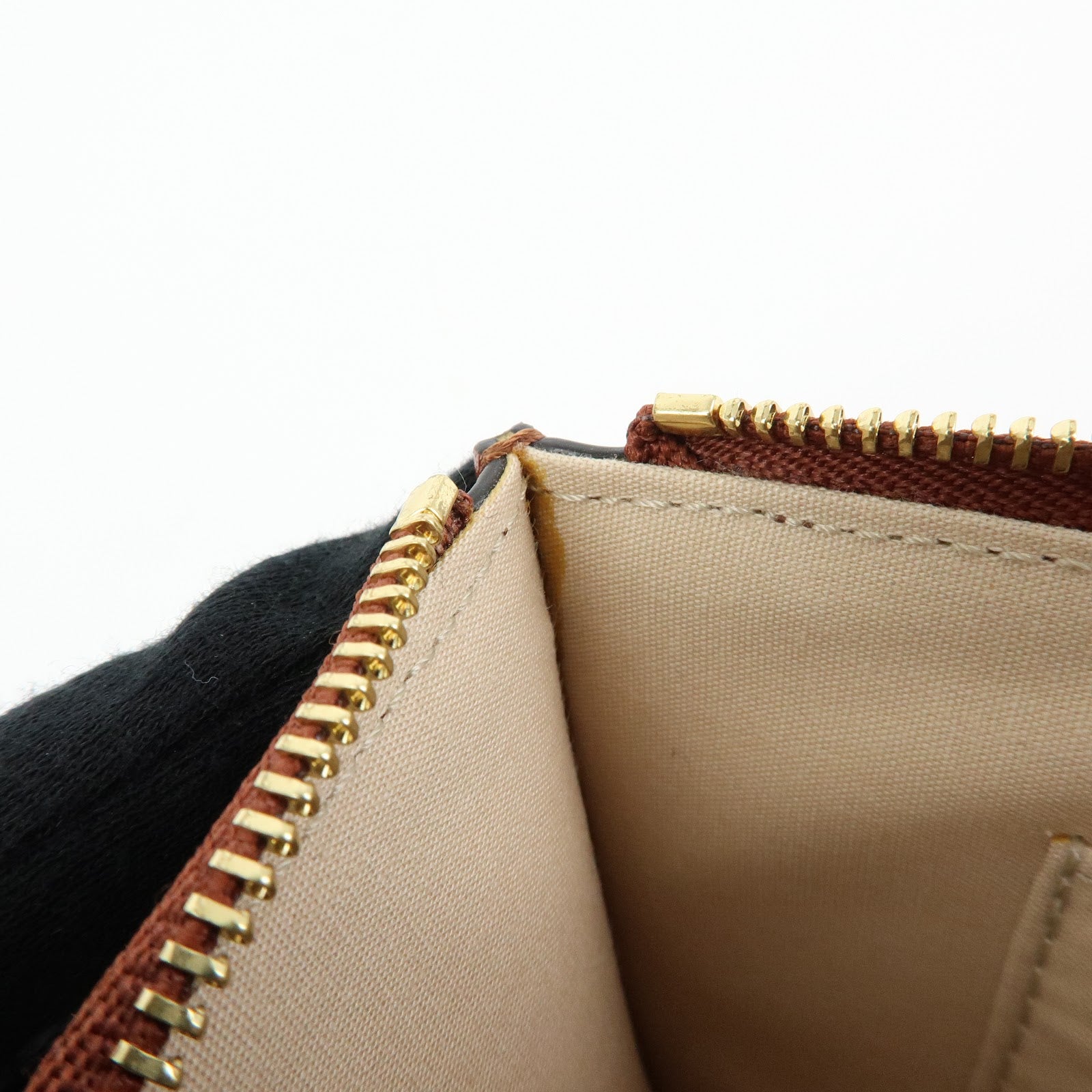 Chloe Chloe C Leather Pouch Fragment Case Passport Case Brown