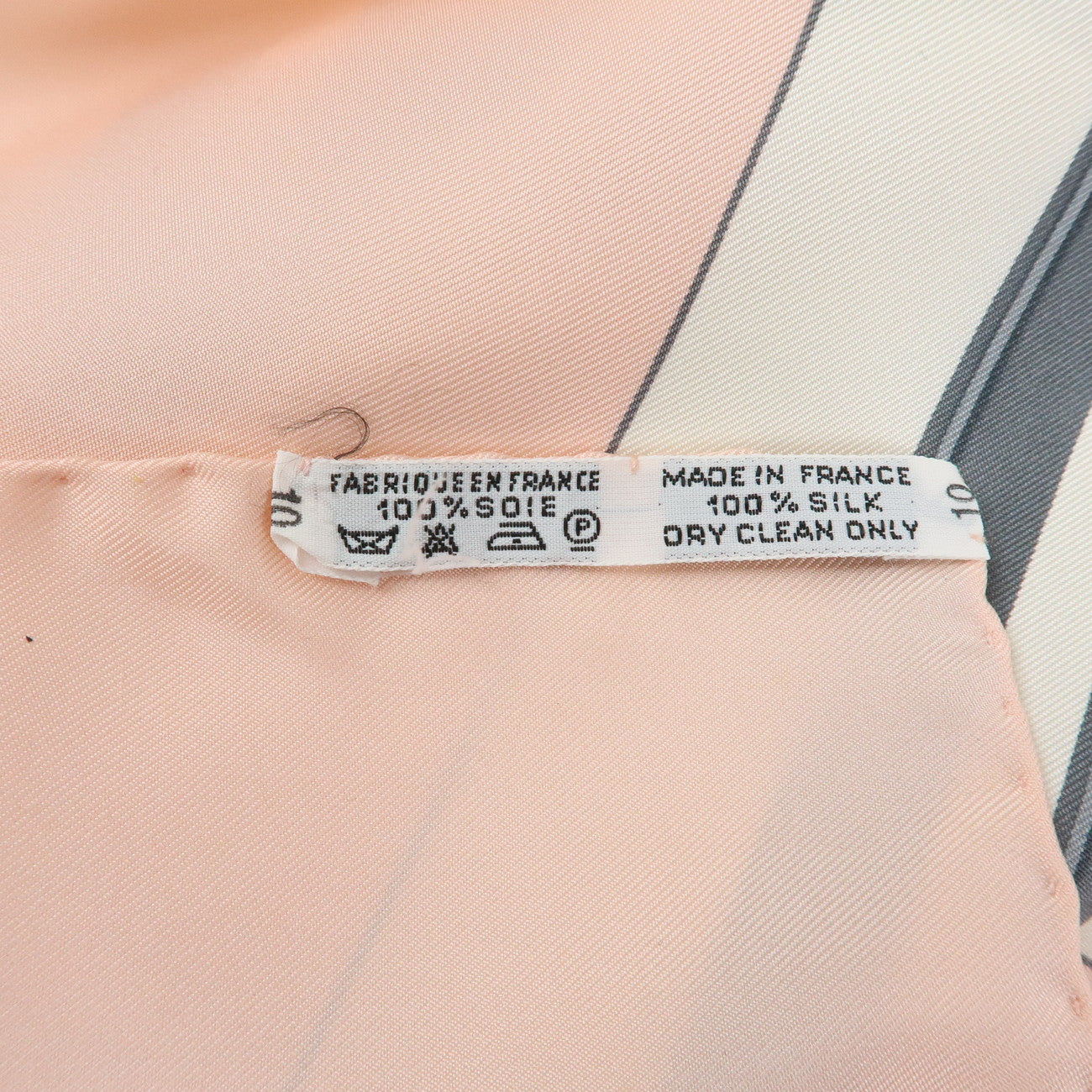HERMES Carre 90 Silk 100% Scarf BRIDES DE GALA Pink White