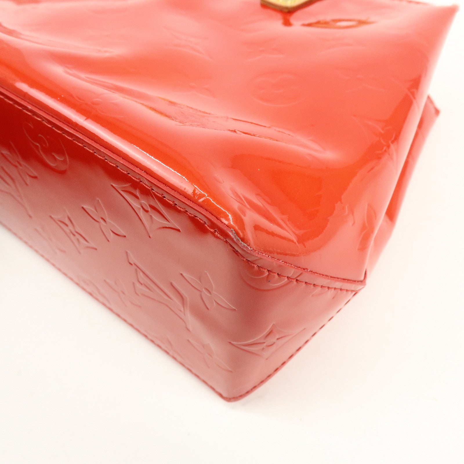 Louis Vuitton Monogram Vernis Lead PM Hand Bag Pomme d'Amour M91990