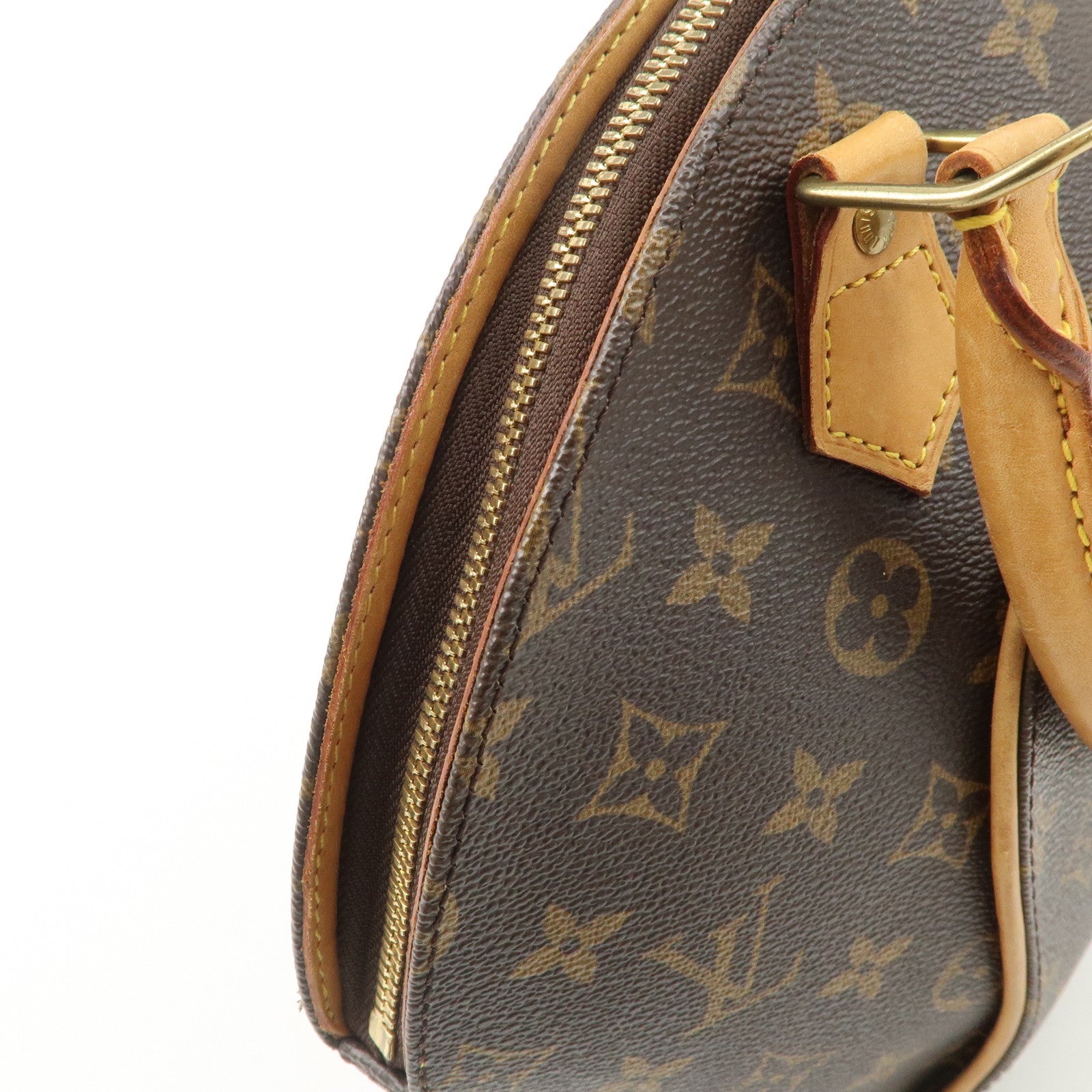 Louis Vuitton Monogram Ellipse PM Hand Bag Brown M51127 Used