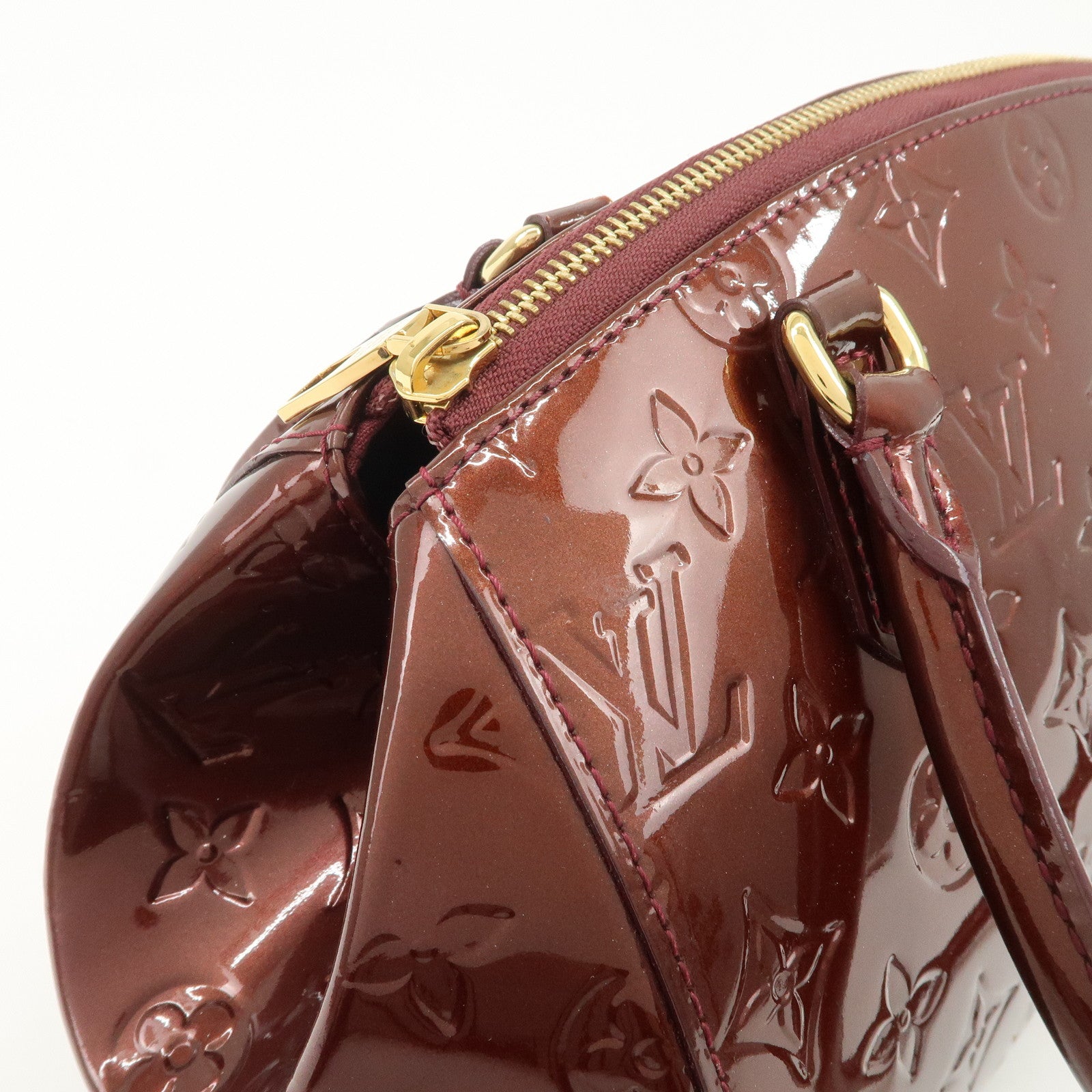 Louis Vuitton Monogram Vernis Sherwood PM Rouge Forvist M91492 Used