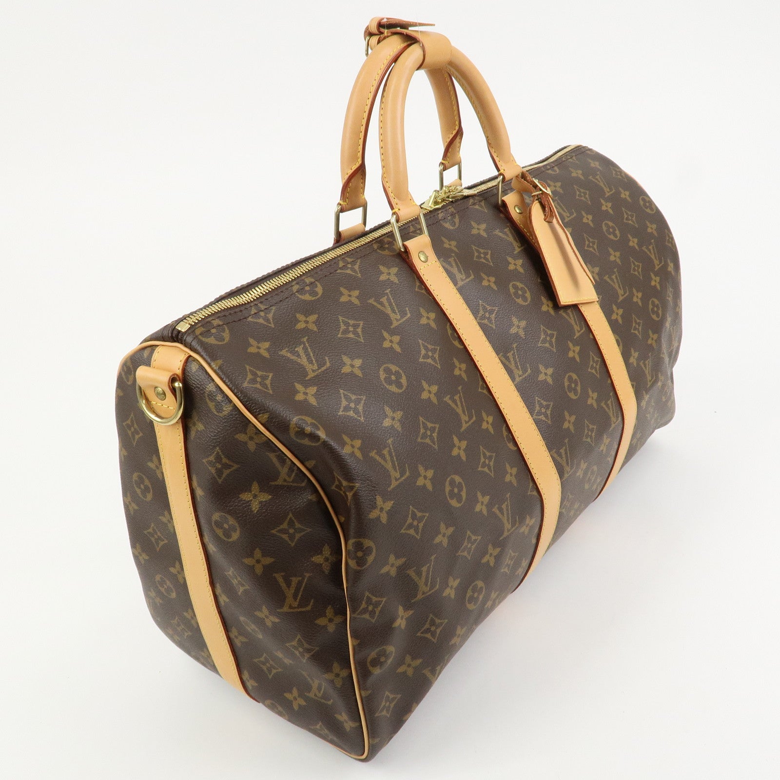 Louis Vuitton Monogram Keep All 50 Bandouliere Boston Bag M41416
