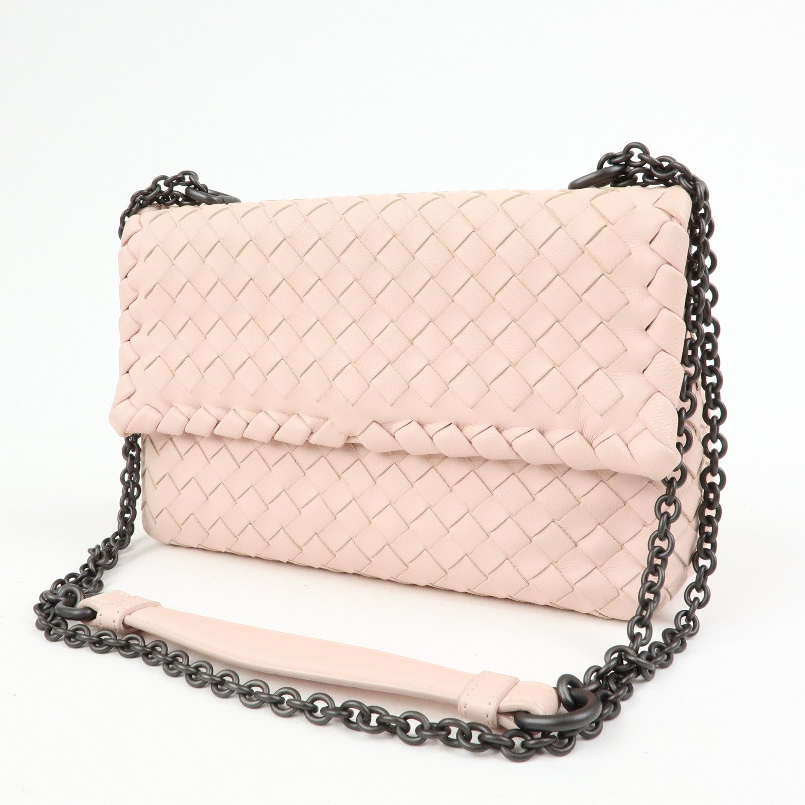BOTTEGA VENETA Intrecciato Leather Chain Shoulder Bag BO5179432F
