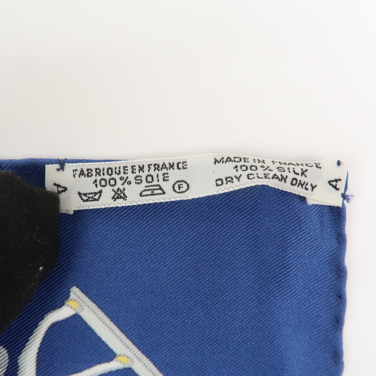 HERMES Carre 90 Silk 100% Scarf Les Artificiers Navy Yellow