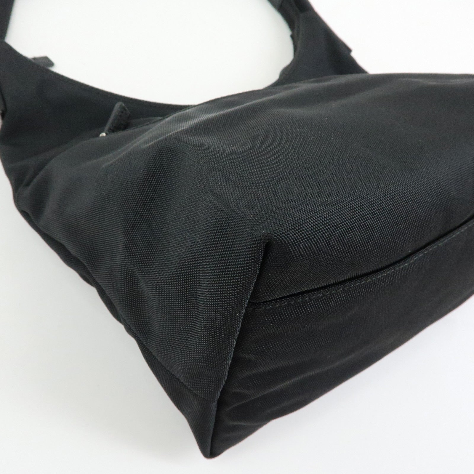 GUCCI Canvas Leather Shoulder Bag Hand Bag Black 001・3386・1705