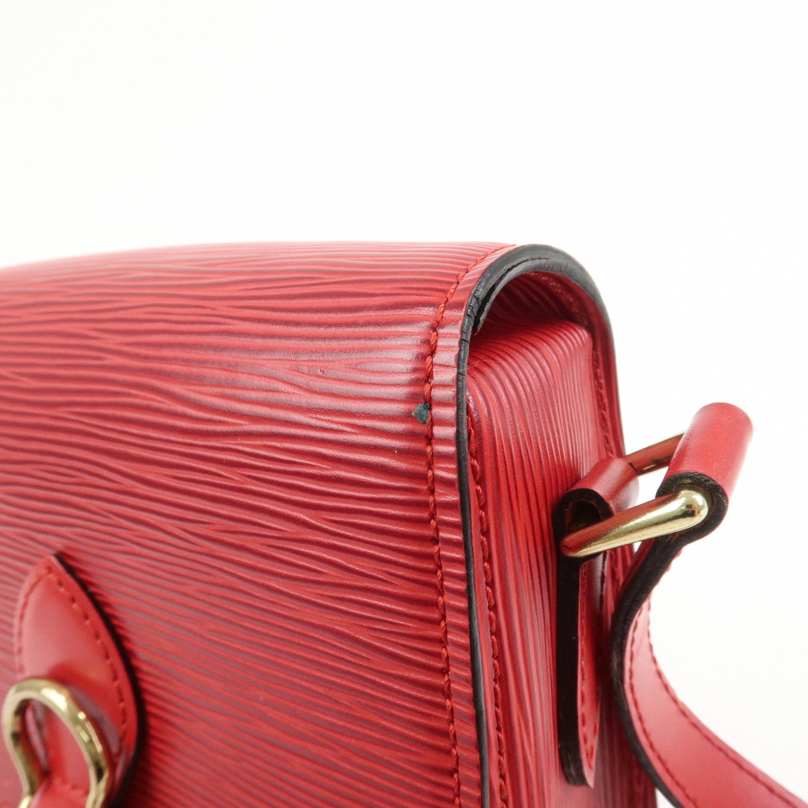 Louis Vuitton Epi Mini Saint Cloud Shoulder Bag Red M52217