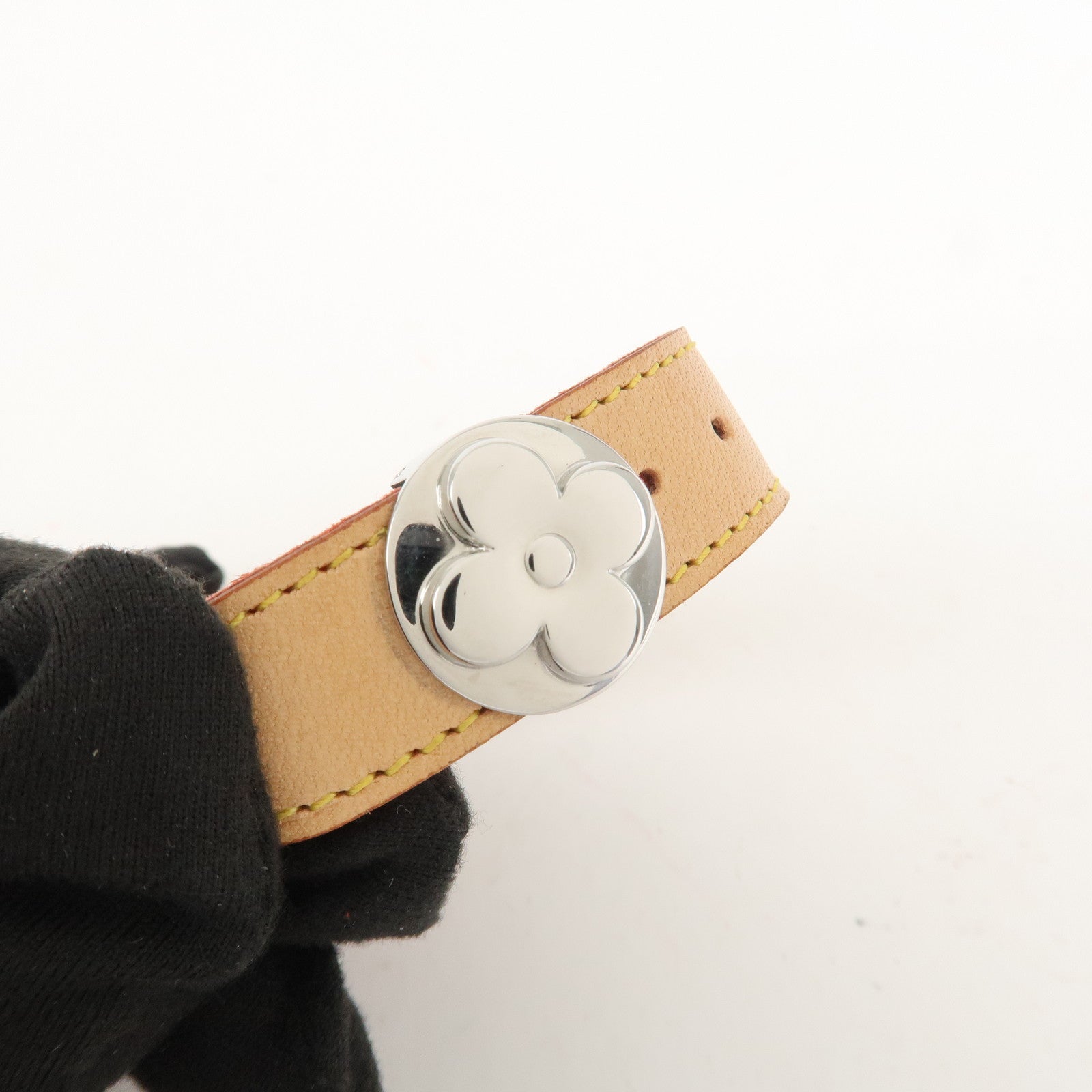 Louis Vuitton Monogram Leather Vous Good Luck Bracelet M64448 Used